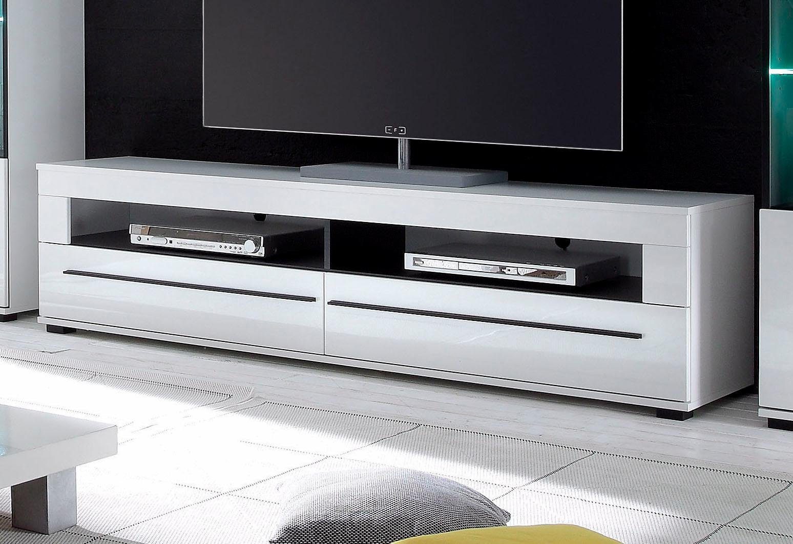 INOSIGN Tv-meubel Modern TV-meubel, commode in Eiken Evoke of wit zwarte stanggreep, voldoende opbergruimte, veelzijdig inzetbaar