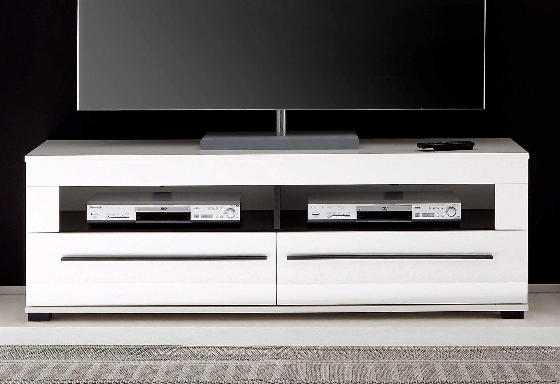 INOSIGN Tv-meubel Modern TV-meubel, commode in Eiken Evoke of wit zwarte stanggreep, voldoende opbergruimte, veelzijdig inzetbaar