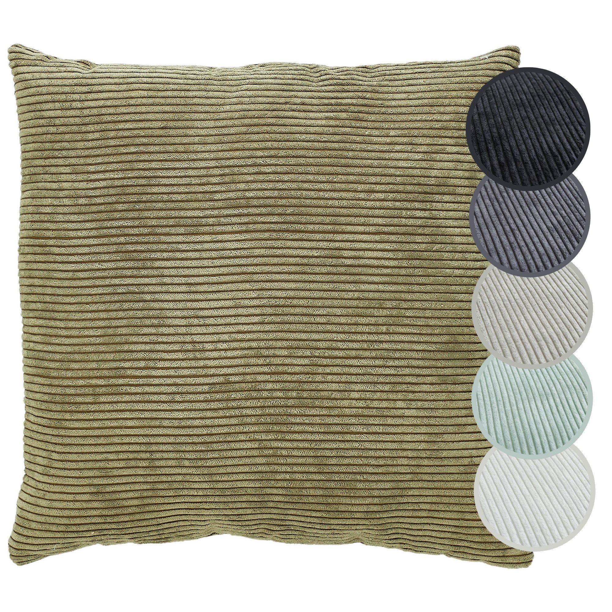Andiamo Sierkussen Cord kussen Emy, kussenhoes met vulling Sierkussens, vierkant, 40x40 of 30x50 cm, ook verkrijgbaar als 4-delige set (1 stuk)
