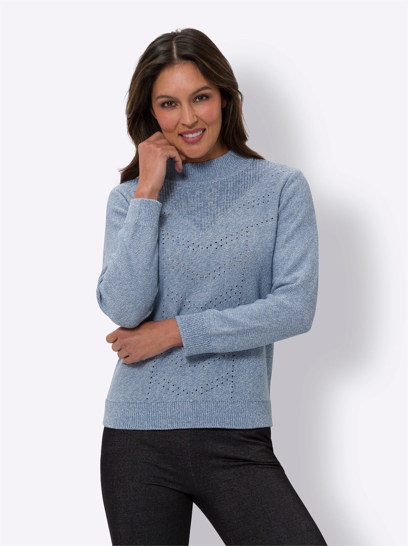 Classic Basics Gebreide Trui met opstaande kraag