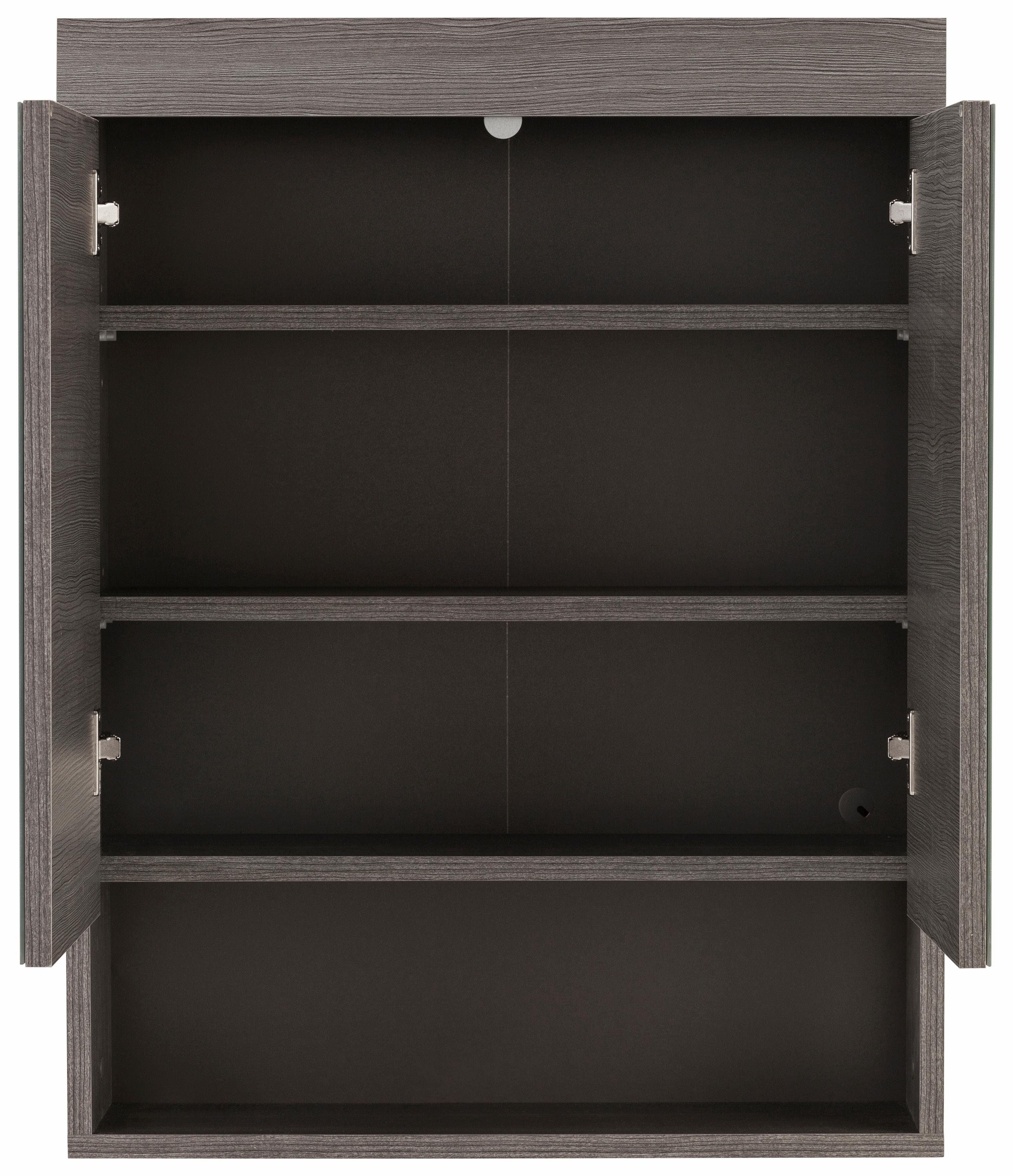 welltime Spiegelkast Royan Badkamerspiegel met open vak - Afmetingen (B/D/H) 58/18/75 cm