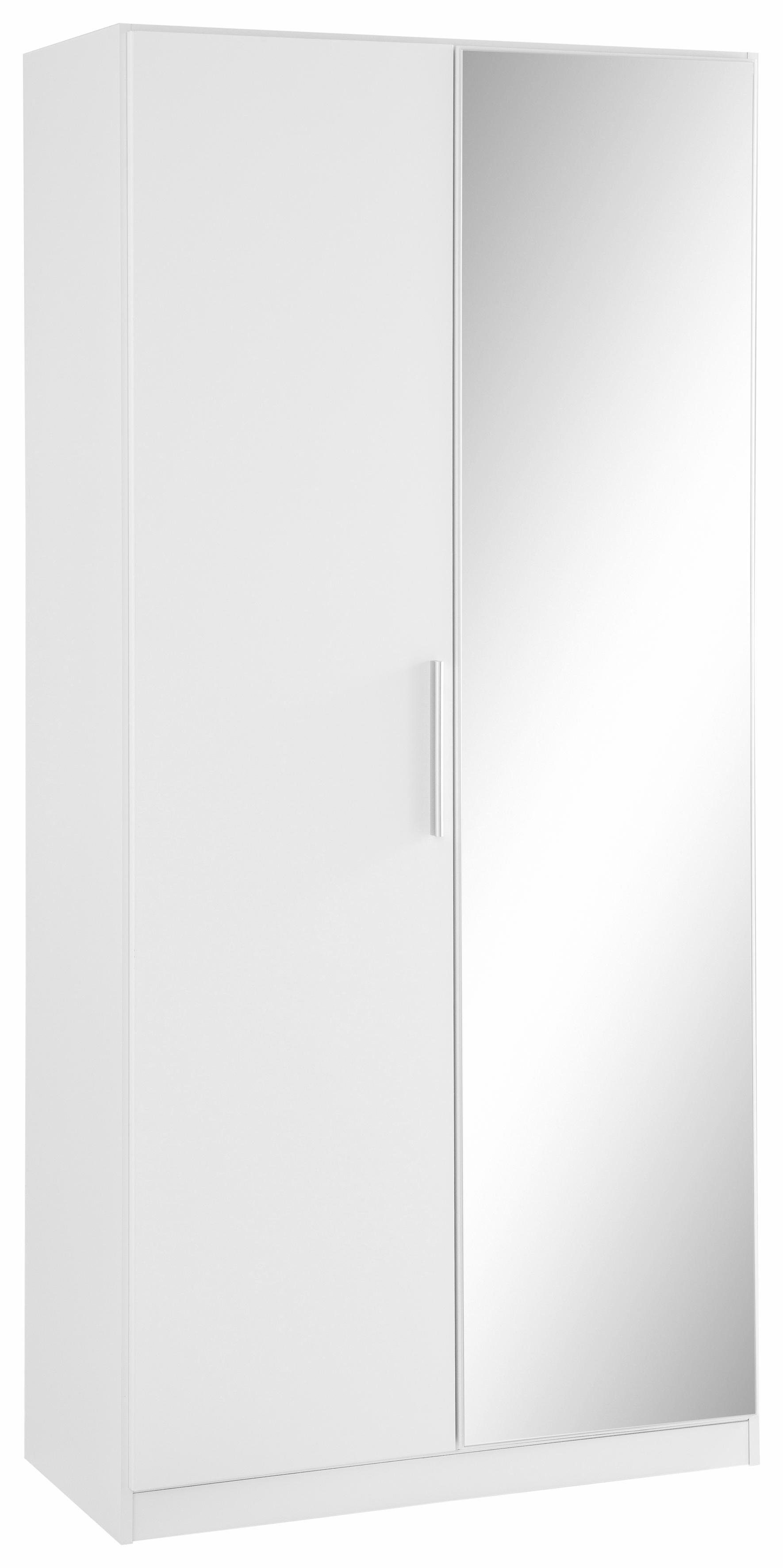 rauch Kledingkast Garderobe Draai-deurskast Kledingkast Kast Schoenenkast MINOSA Breedte 91 cm, uitschuifbare kledingstang 6 schoenenplanken MADE IN