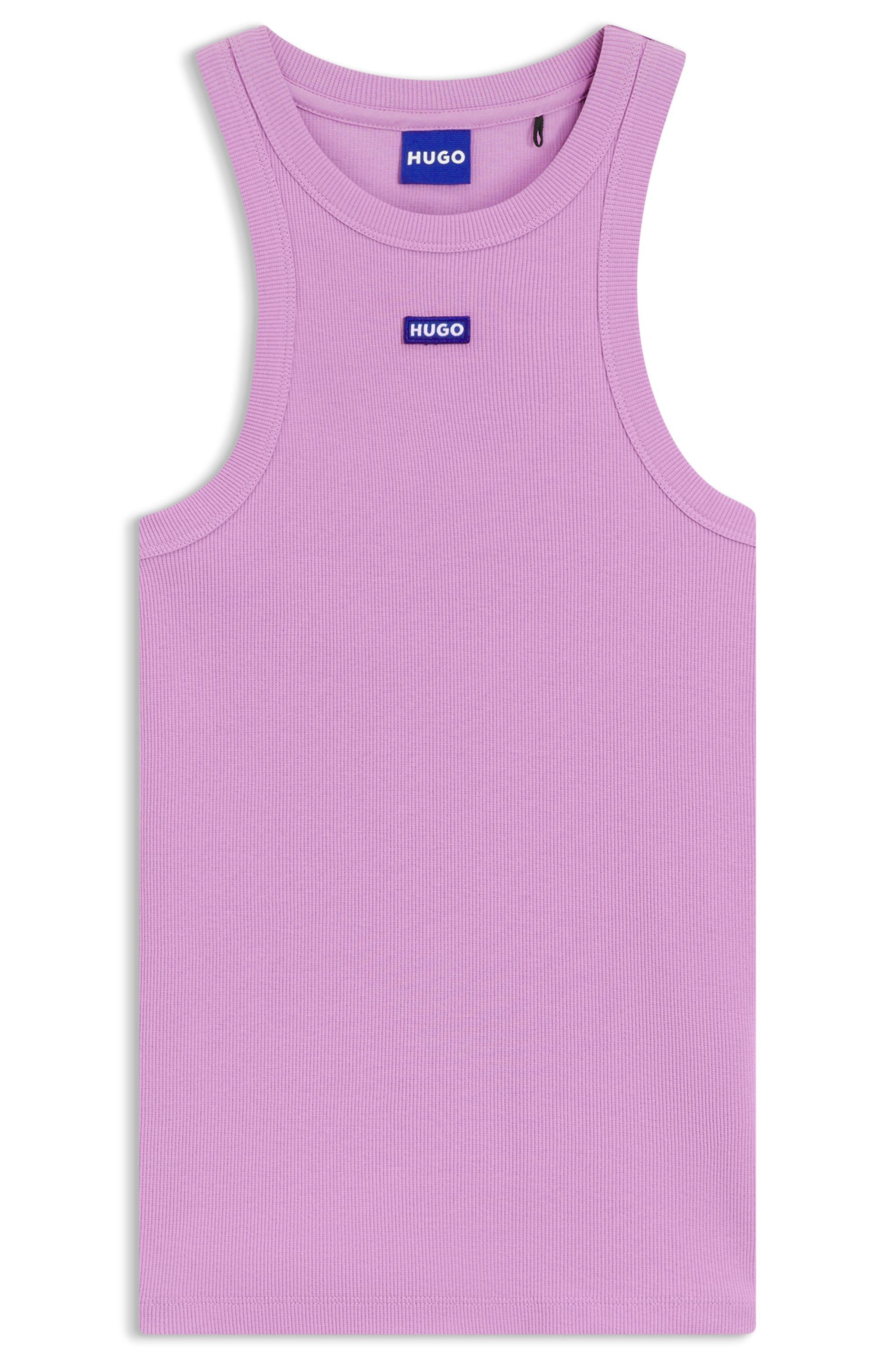 HUGO Blue Tanktop Easy Tank Stretch-katoen, slim fit