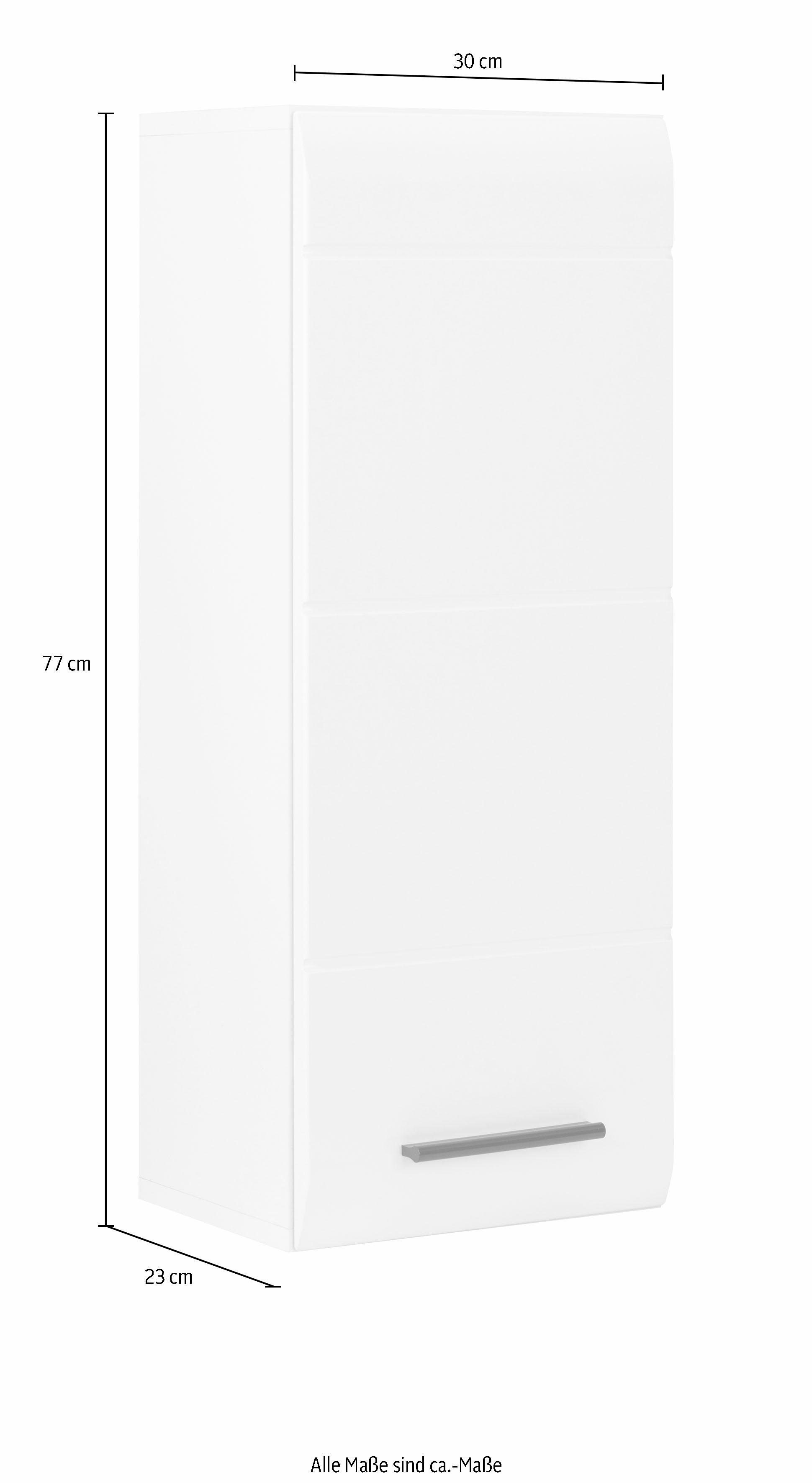 INOSIGN Hangend kastje Sovana Badkamerskast met 2 vakken in wit - Afmetingen (B/D/H) 30/24/77 cm