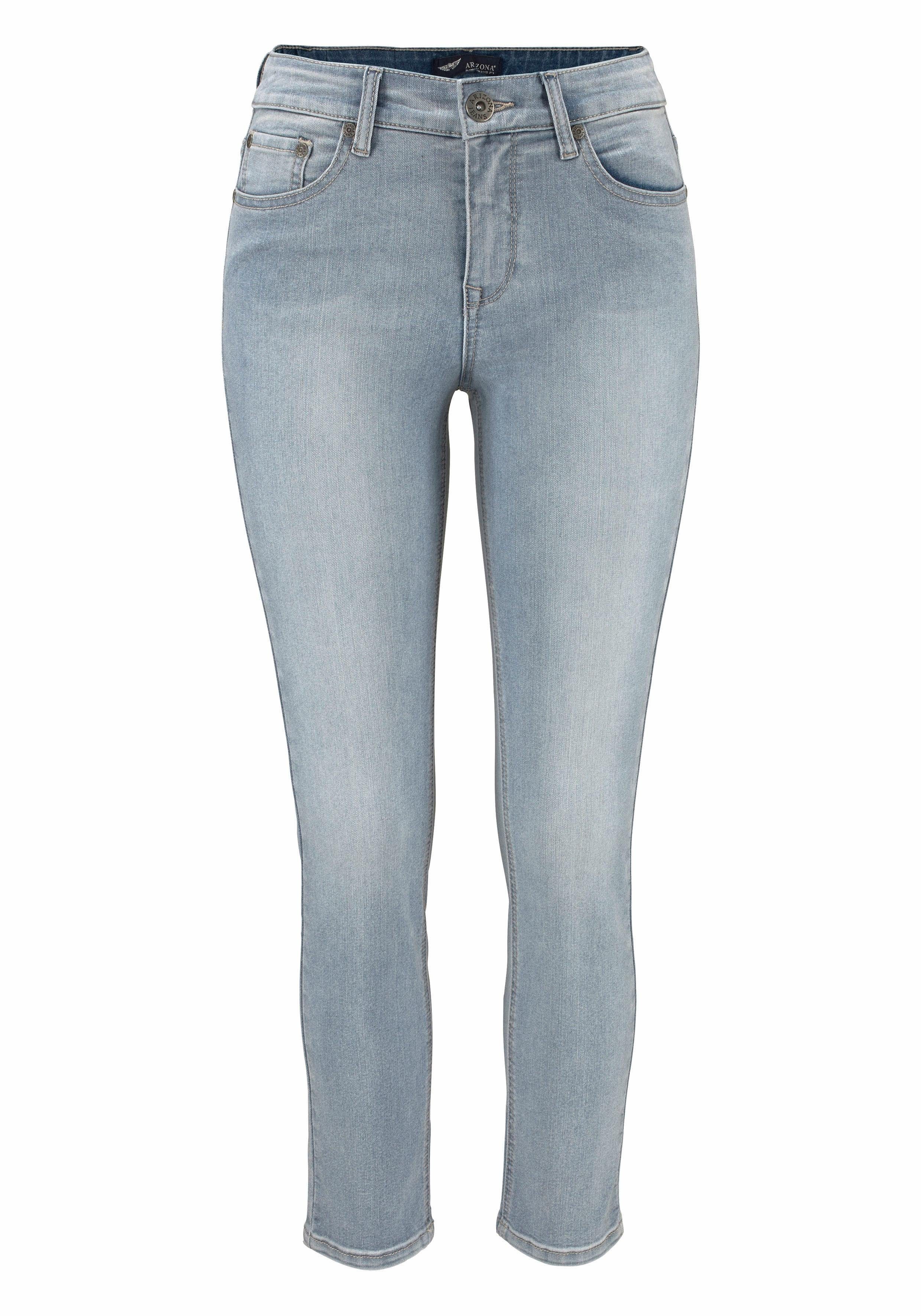 Arizona 7/8 jeans Shaping strak, skinny jeans, used-wassing, high-waist, 7/8-lengte