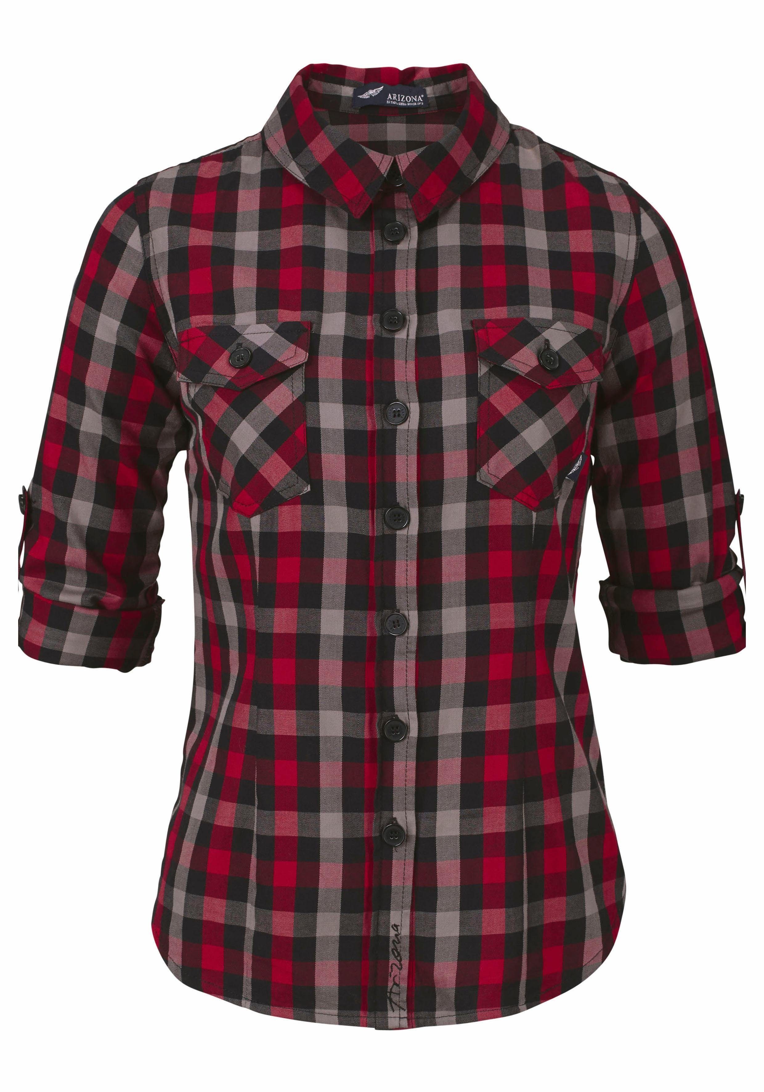 Arizona Geruite blouse Casual houthakkers-look