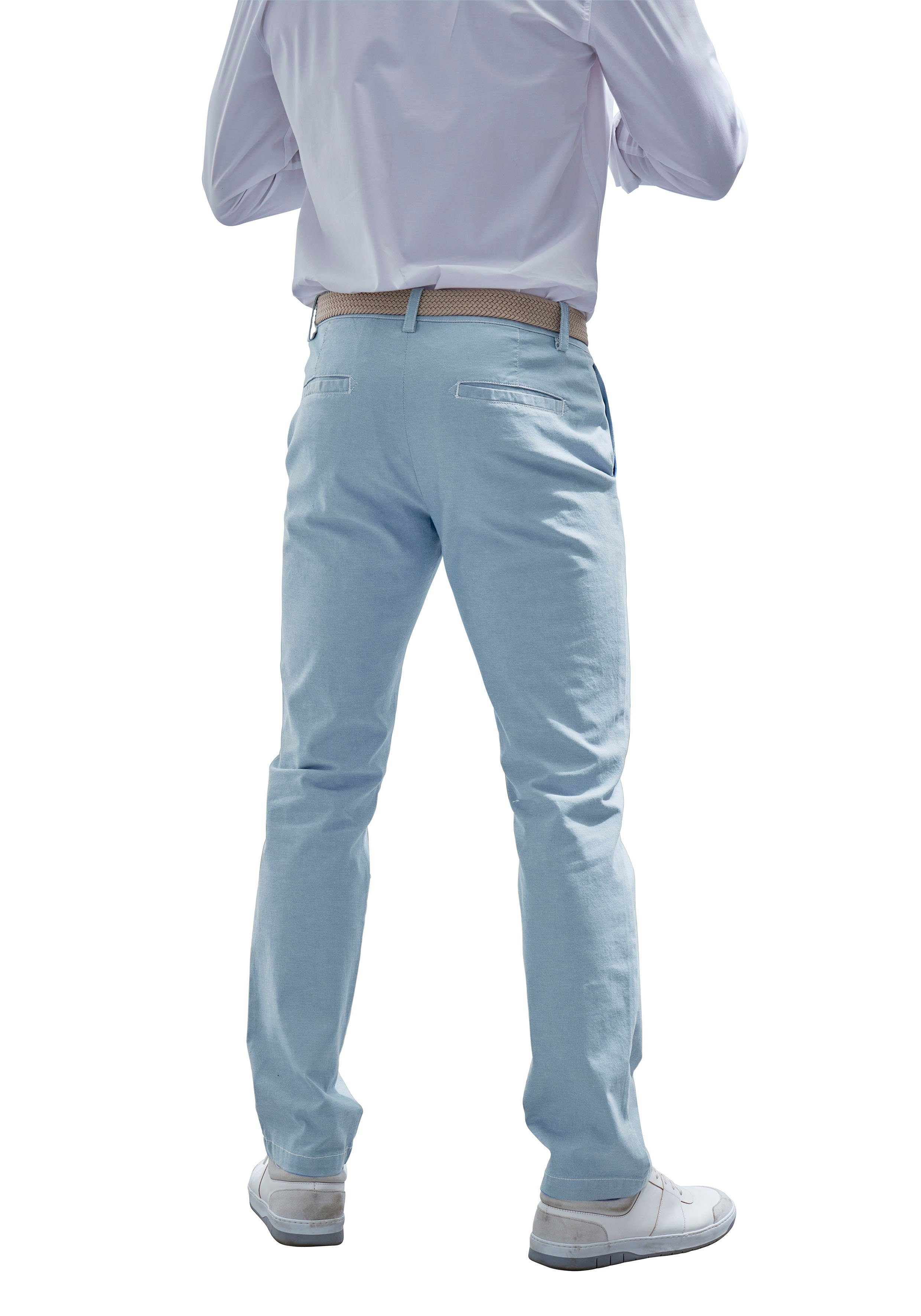 John Devin Chino Regular-fit, lange Oxford broek