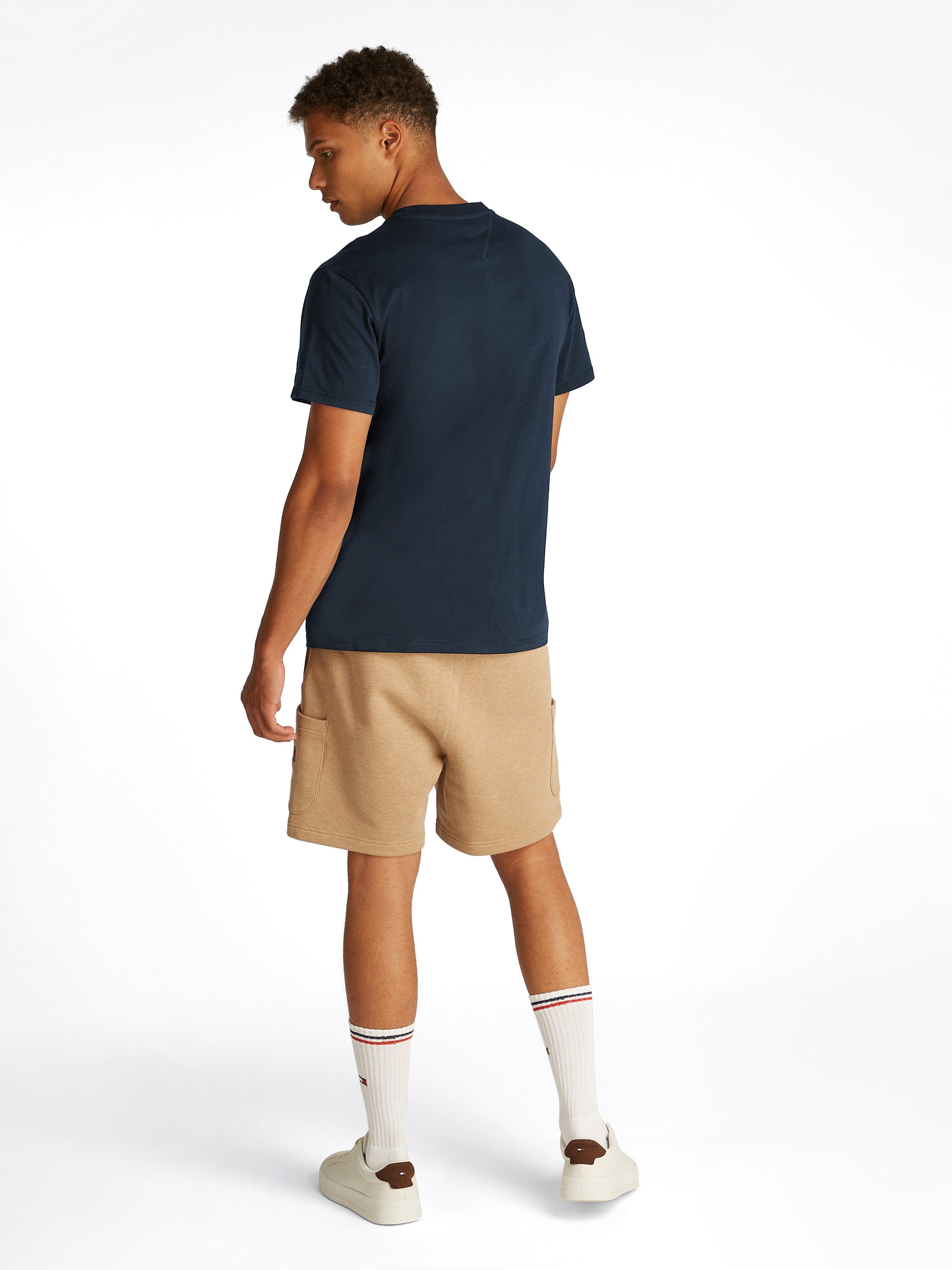 TOMMY JEANS T-shirt TJM SLIM LINEAR CHEST SS TEE EXT