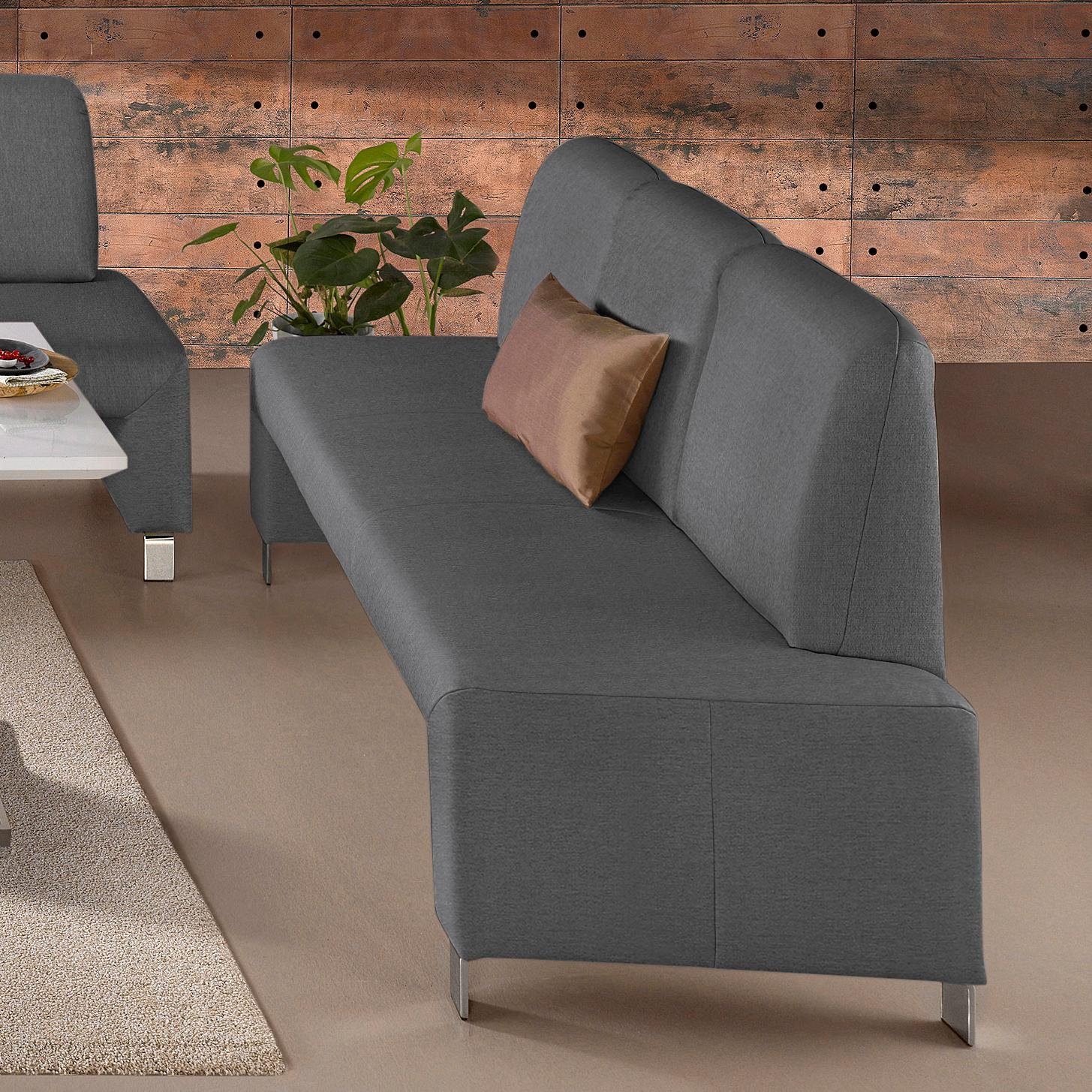 exxpo - sofa fashion Bank Intenso, bank, breedte 182 cm, keuze uit leer of textiel hoge bodemvrijheid, vrij in de ruimte te plaatsen, hoog zitcomfort