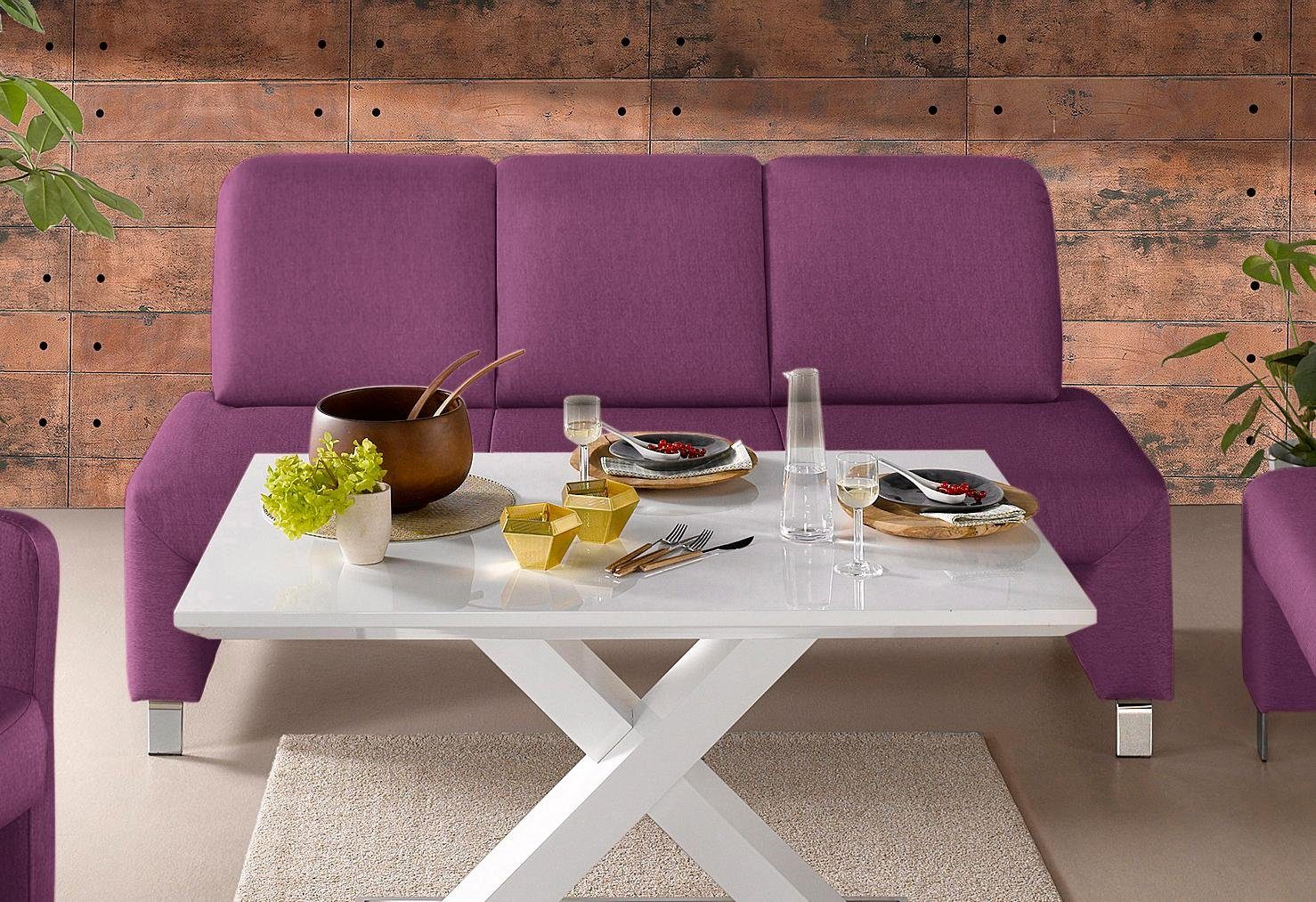 exxpo - sofa fashion Bank Intenso, bank, breedte 162 cm, keuze uit leer of textiel hoge bodemvrijheid, vrij in de ruimte te plaatsen, hoog zitcomfort