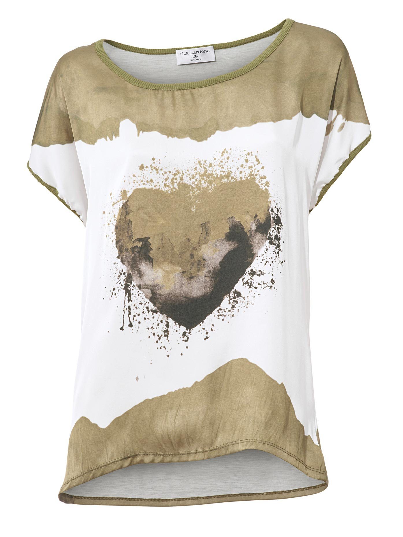 heine Shirt met ronde hals Gedessineerd shirt (1-delig)