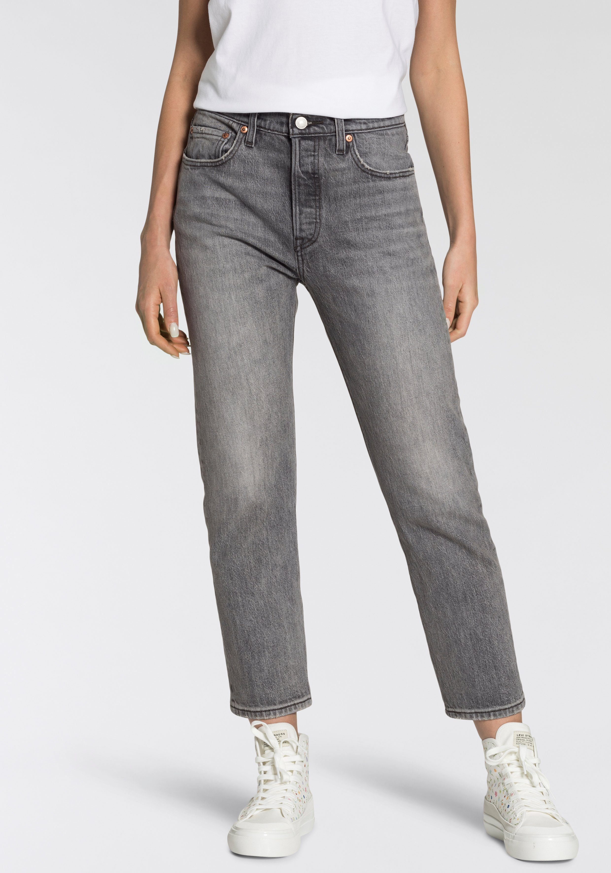 levi's 7-8 jeans 501 crop 501 collection grijs
