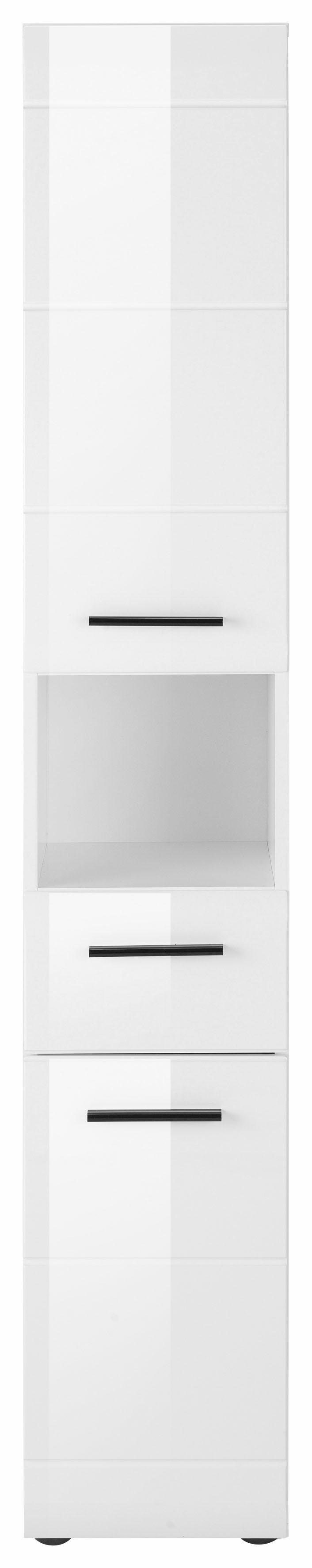 INOSIGN Hoge kast Sovana Badkamerskast in hoogglanslook - (B/D/H) 30/31/182 cm