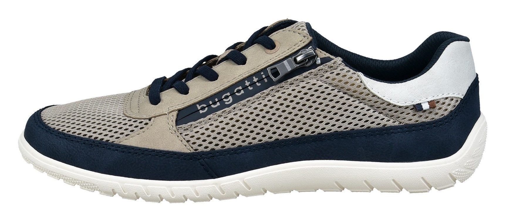 Bugatti Sneakers vrijetijdsschoen, lage schoen, veterschoen met contrastafwerkingen
