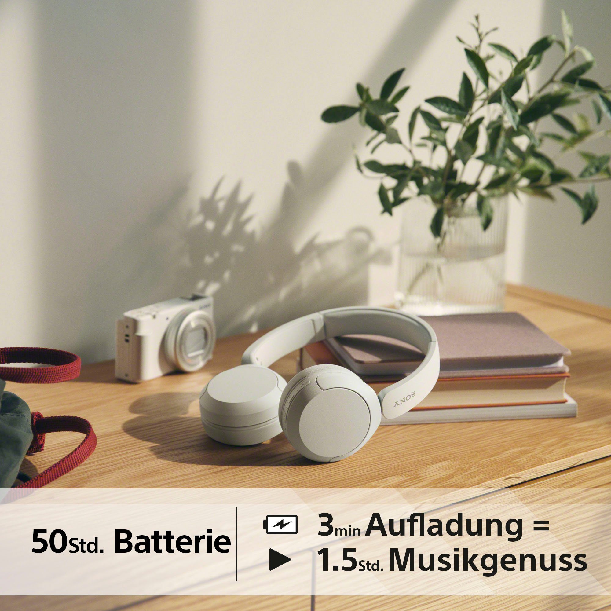 Sony Bluetooth-hoofdtelefoon WHCH520 200 uur max. accuduur (standby)