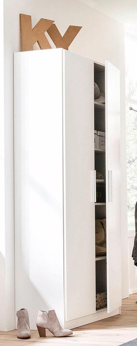 rauch Multifunctionele kast Garderobe Draai-deurskast Kledingkast Kast Schoenenkast MINOSA Breedte 91 cm met 4 legplanken, veel opbergruimte MADE IN GERMANY