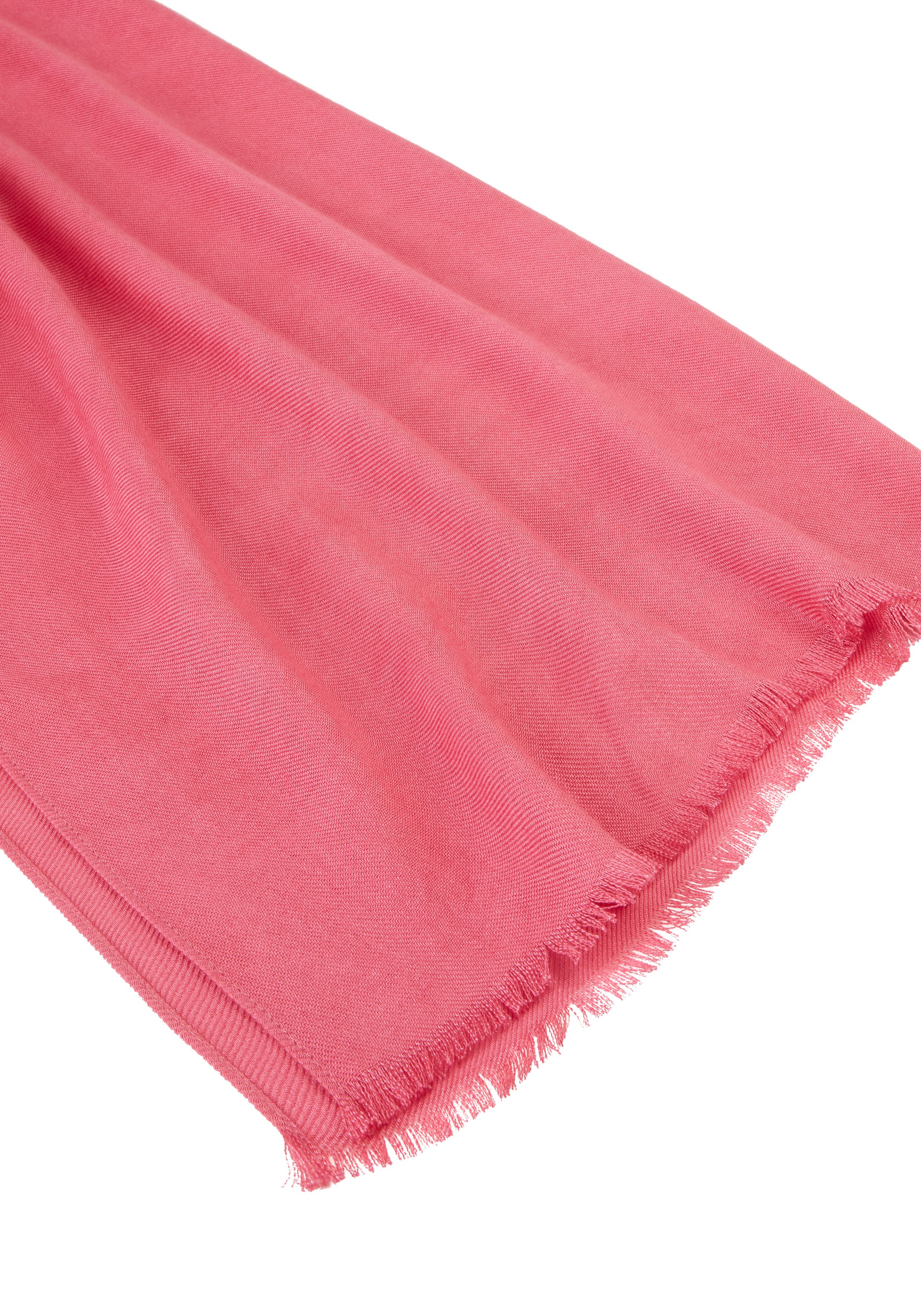 Laura Scott Sjaal-doek met fijne franjes nieuwe kleur champagne