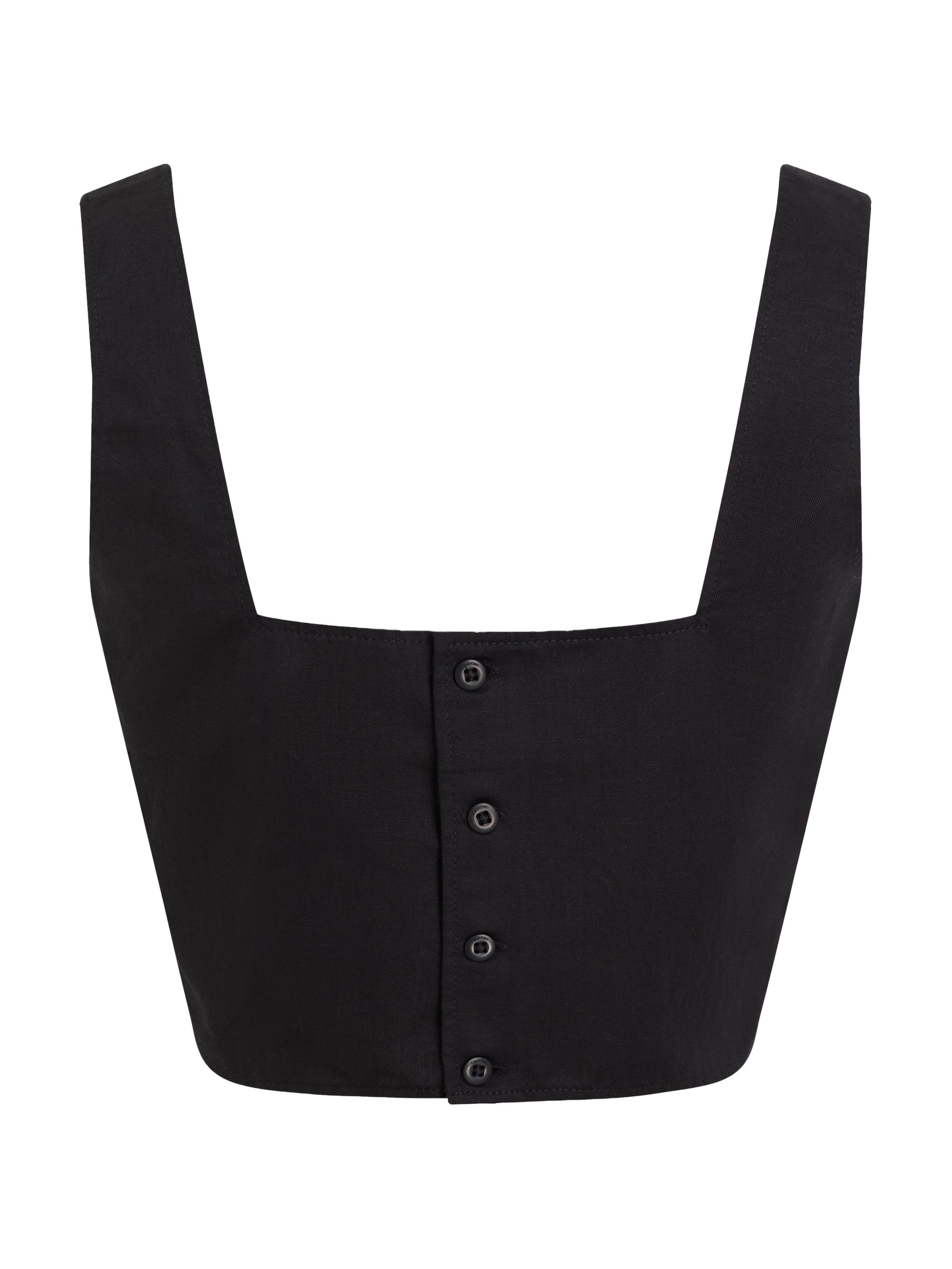 Calvin Klein Crop-top SOFT LINEN TOP