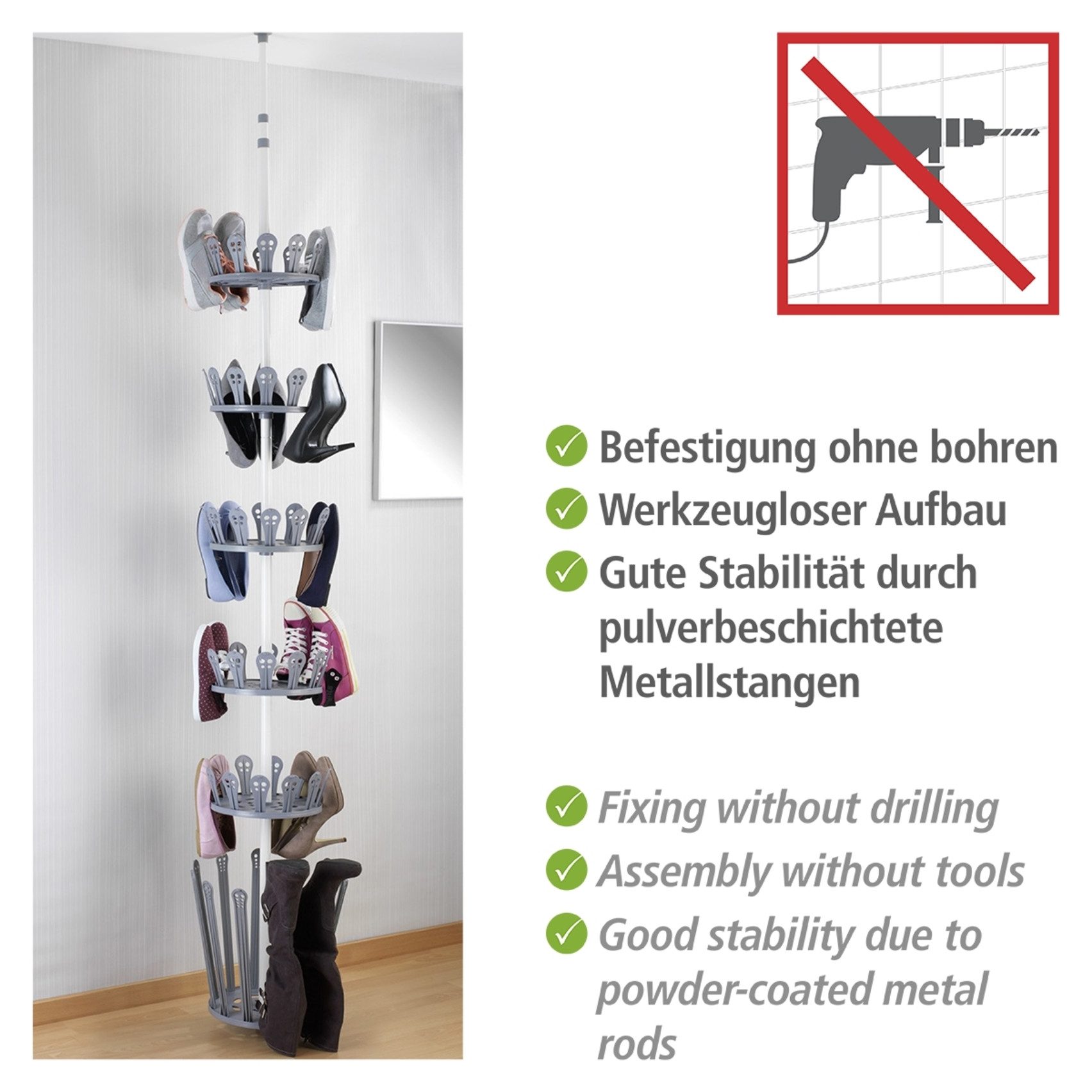 WENKO Telescooprek Model Achilles (set, 7-delig)