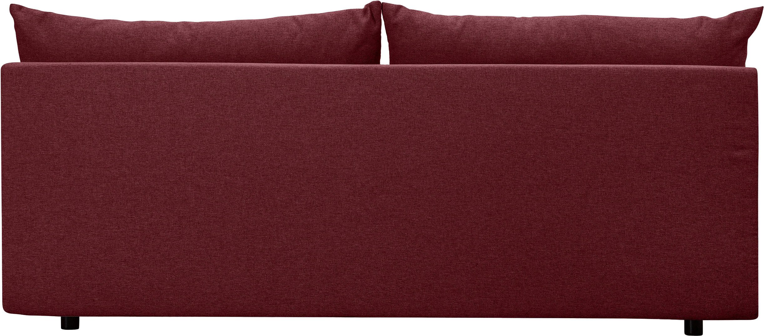 COLLECTION AB Slaapbank Bella Slaapbank, bedlade, bonellvering, rugkussen, armleuningkussen