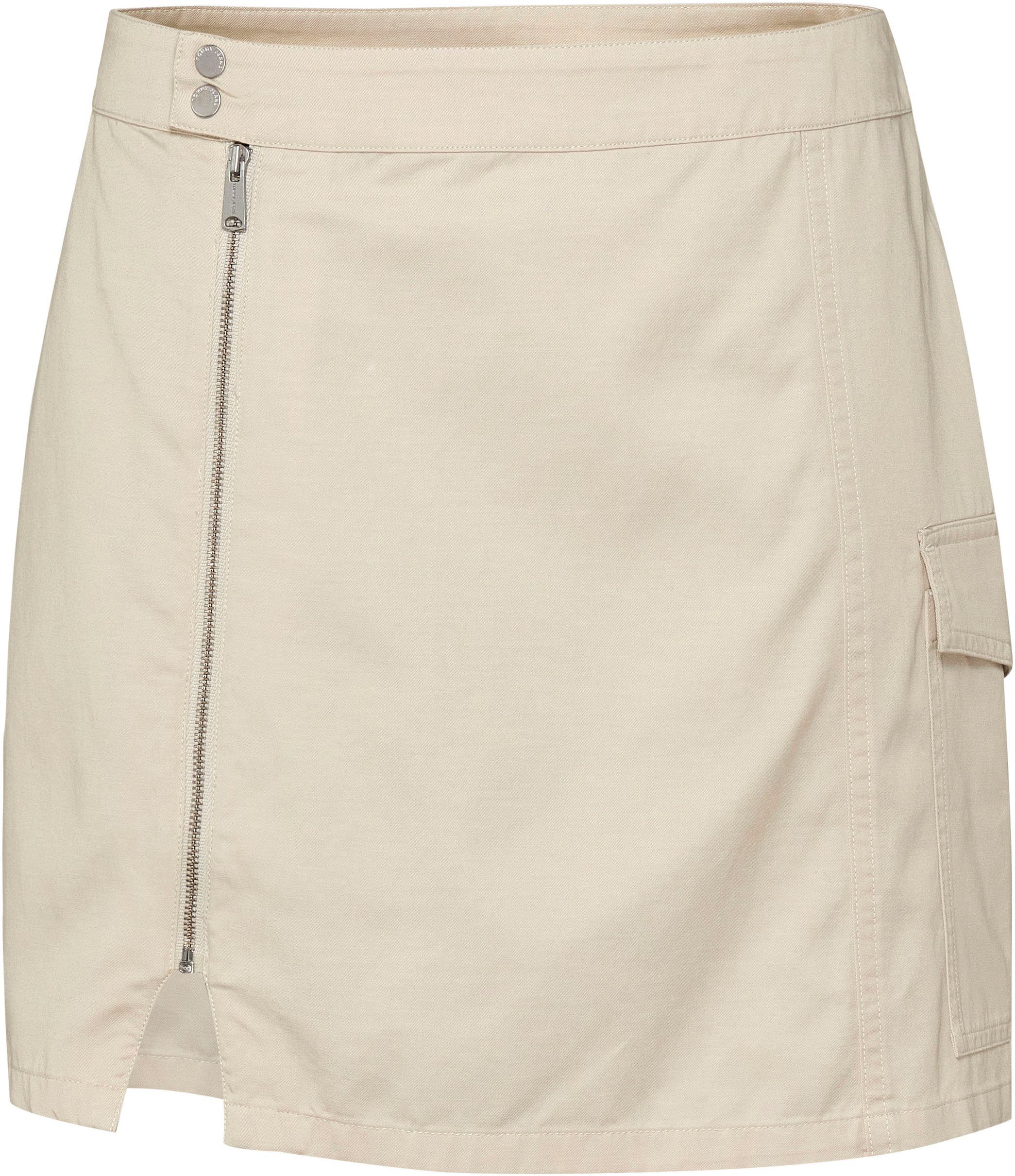 TOMMY JEANS Minirok TJW STRUCTURED CARGO MINI SKIRT Webrok in gestructureerde kwaliteit, cargo vorm