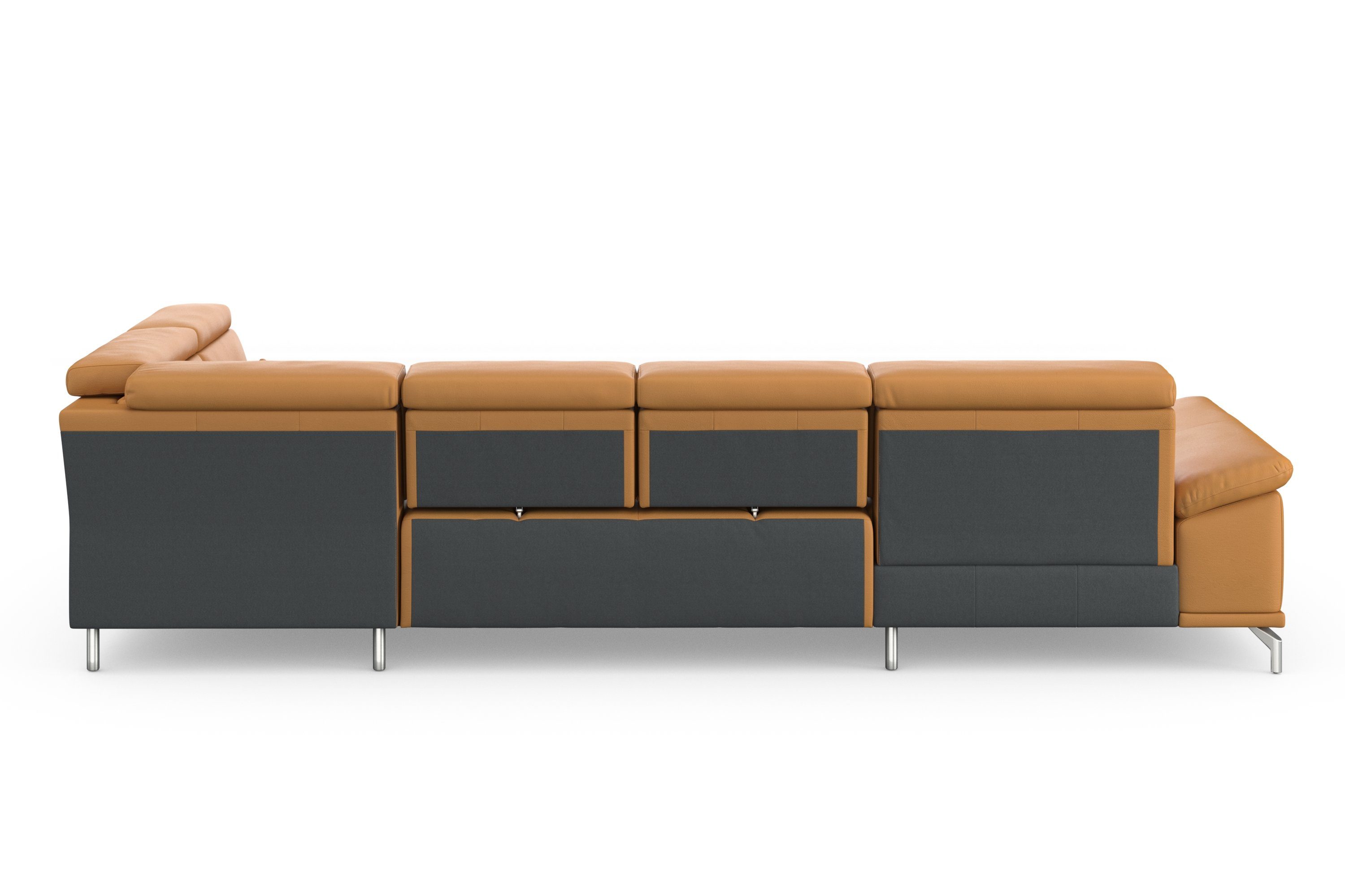 sit&more Zithoek Cabrio U-vorm, met zitdiepteverstelling, arm- en hoofdsteunverstelling