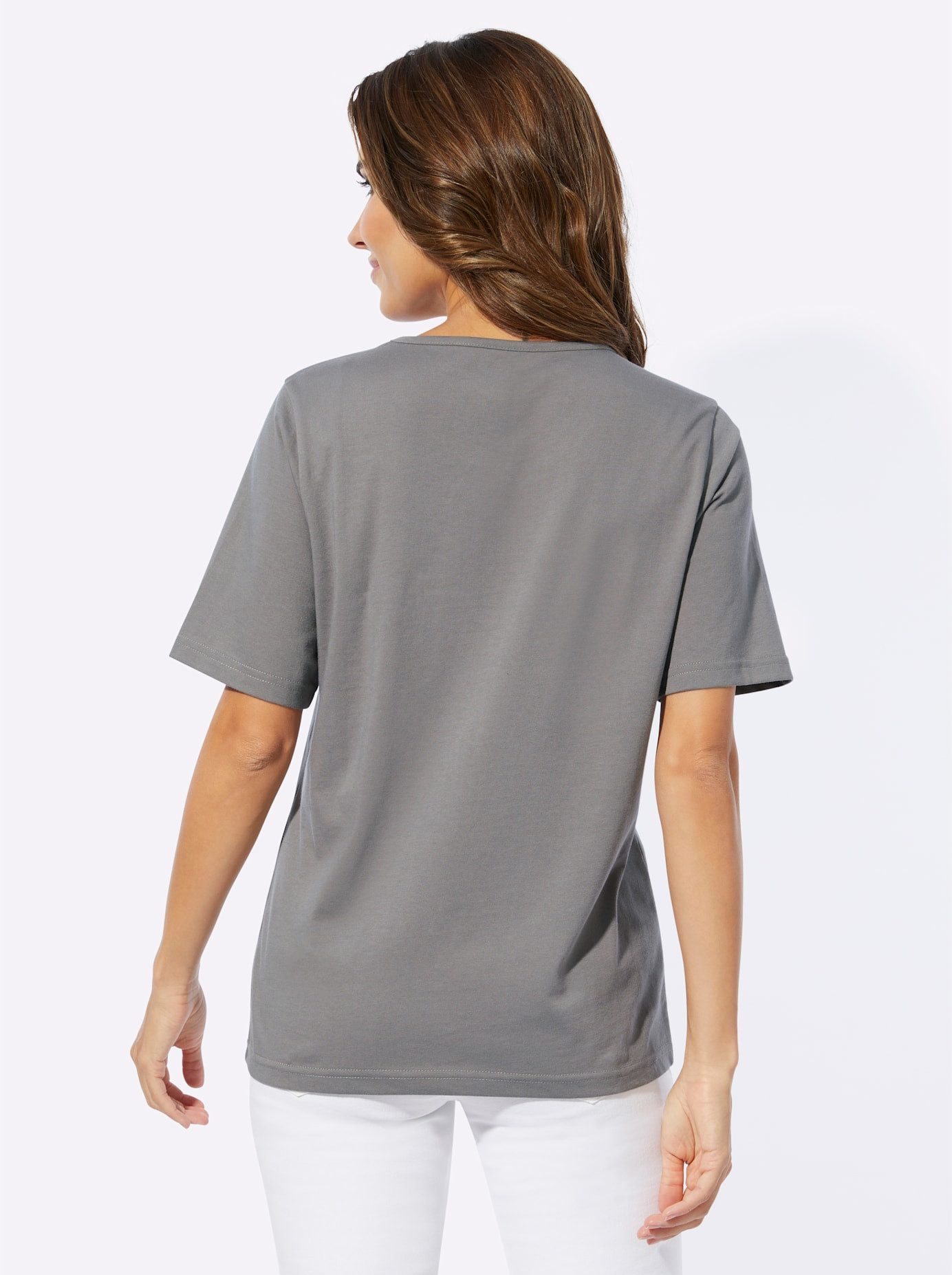 Classic Basics Shirt met ronde hals (1-delig)