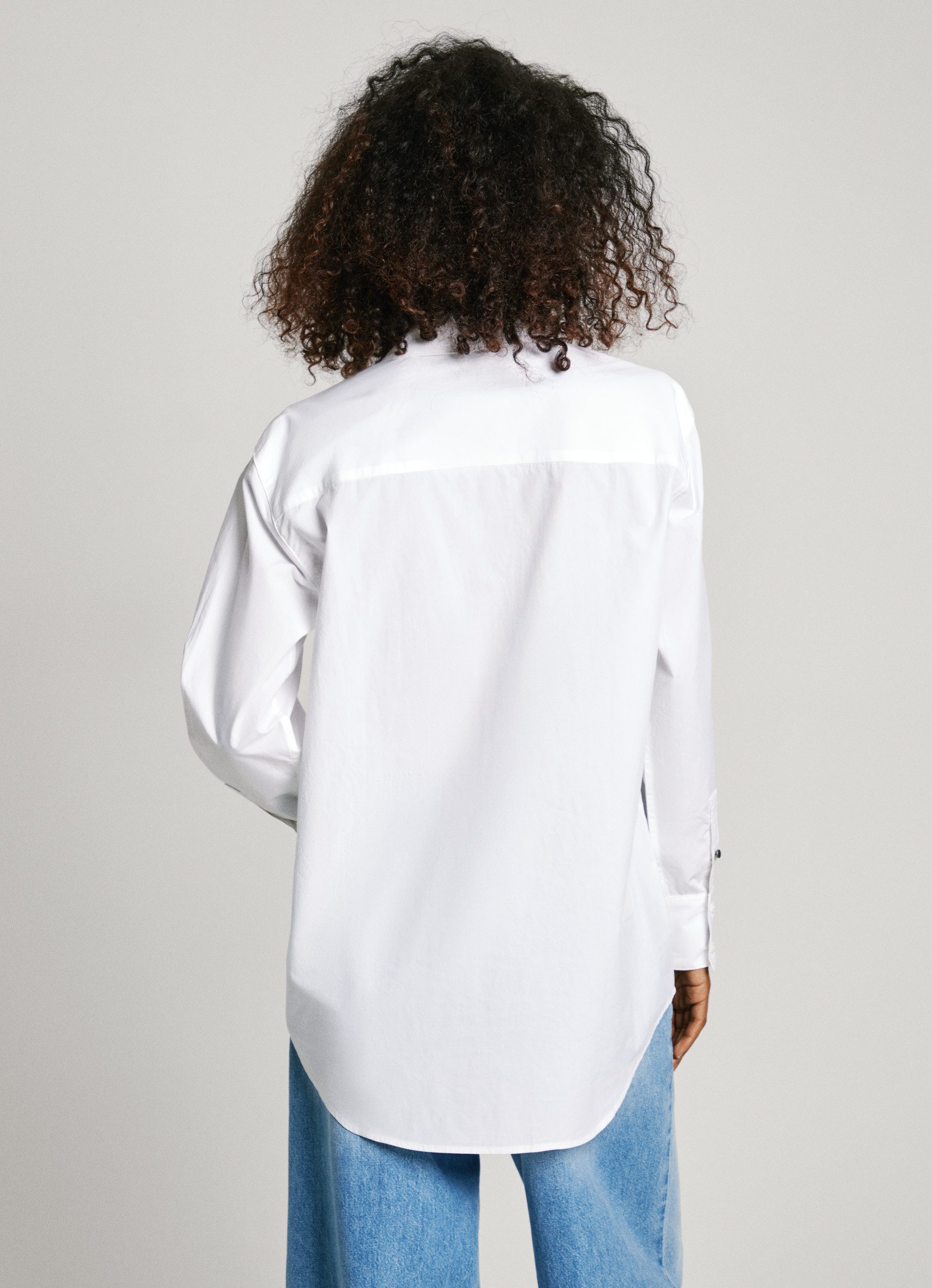 Pepe Jeans Overhemdblouse met ton-in-ton logo-borduursel op de borst