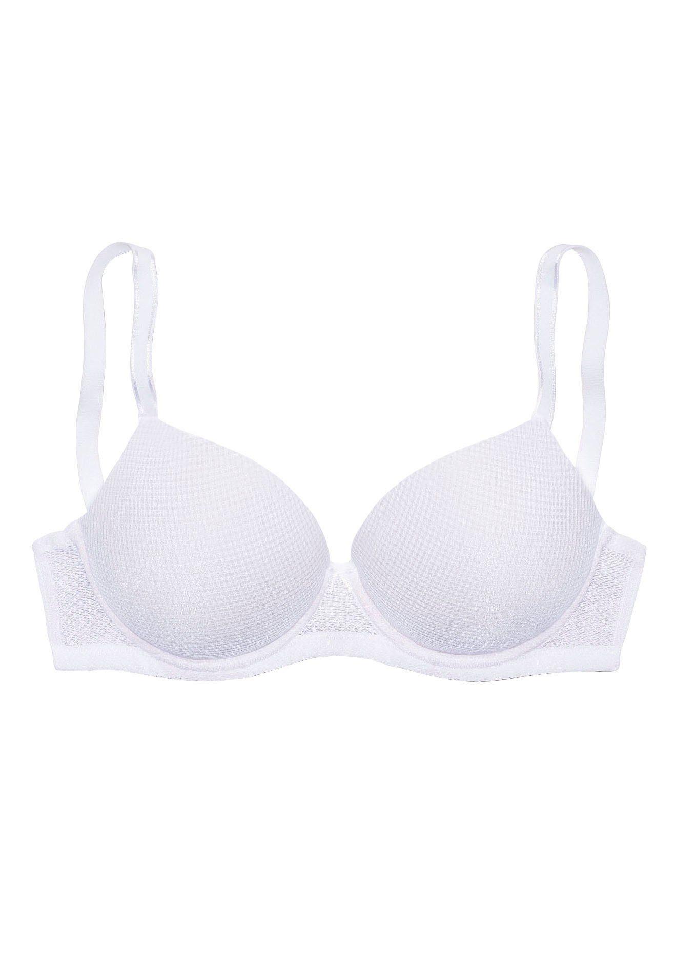 Lascana Bh met steuncups Invisible Pink met spacer-schalen, perfect onder witte kleding