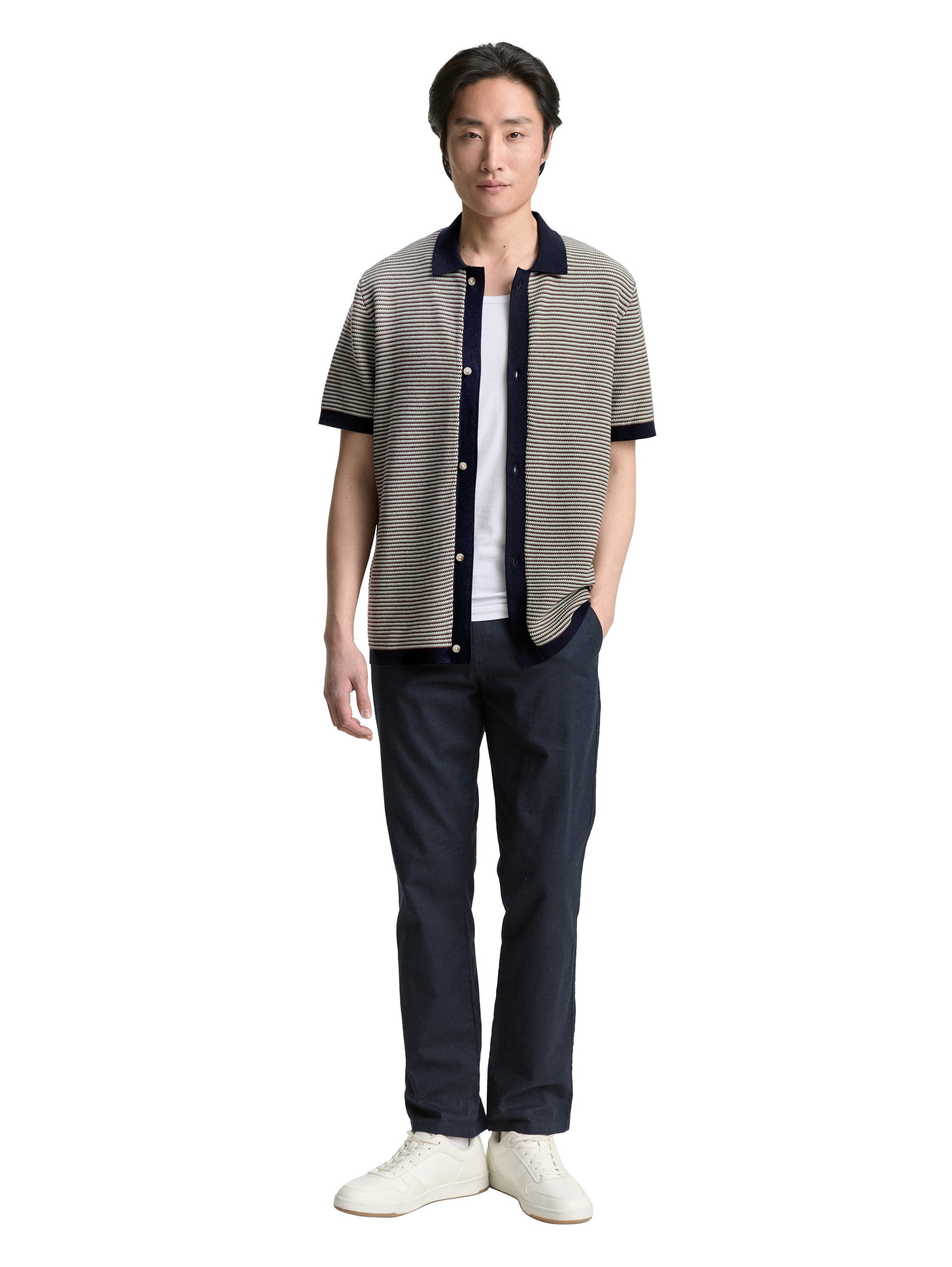 Tom Tailor Vest met gestreept patroon