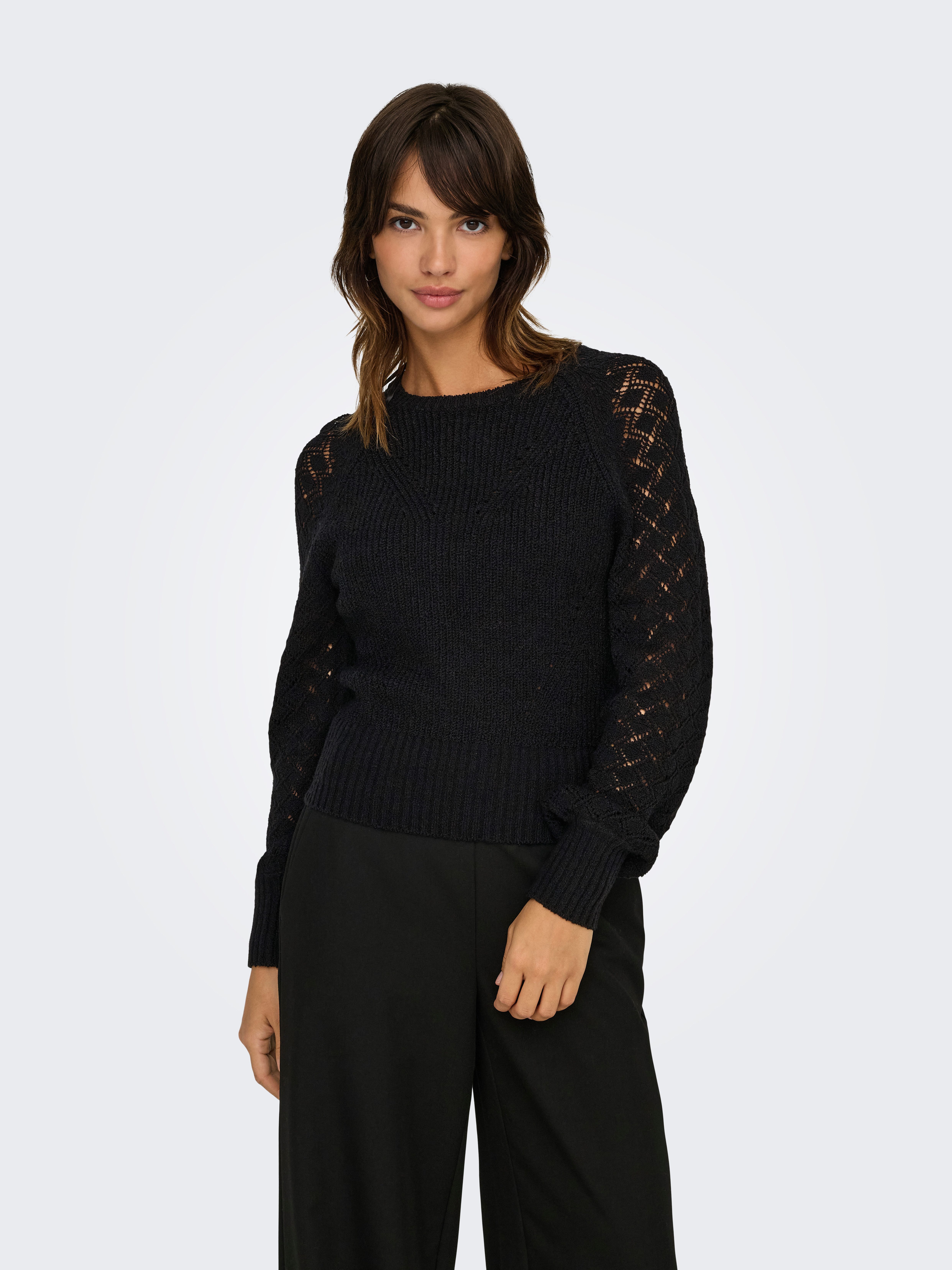 Only Gebreide trui ONLMIAMI LS O-NECK CC KNT