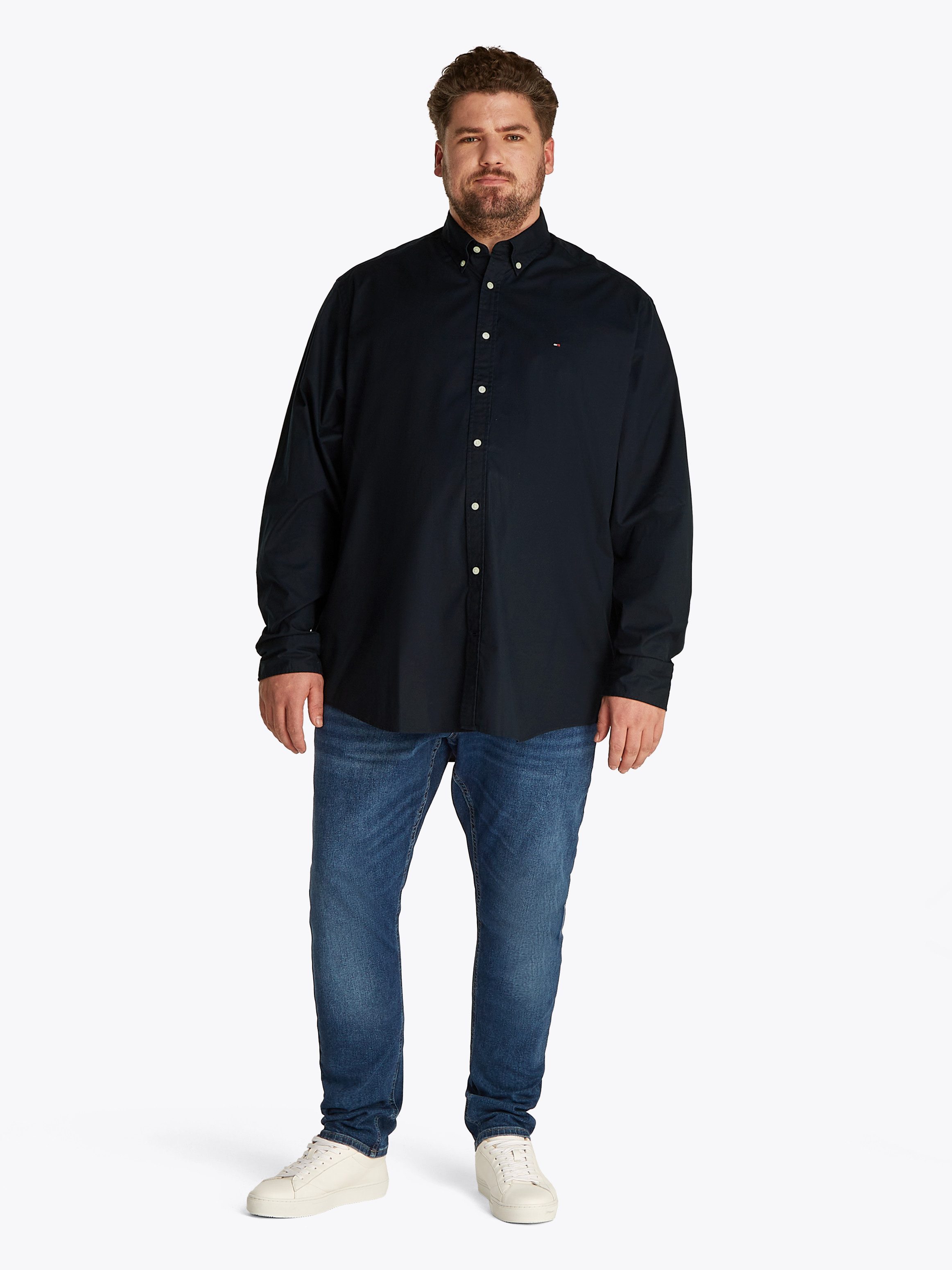 Tommy Hilfiger Overhemd met lange mouwen BT-FLEX POPLIN SOLID RF SHIRT-B
