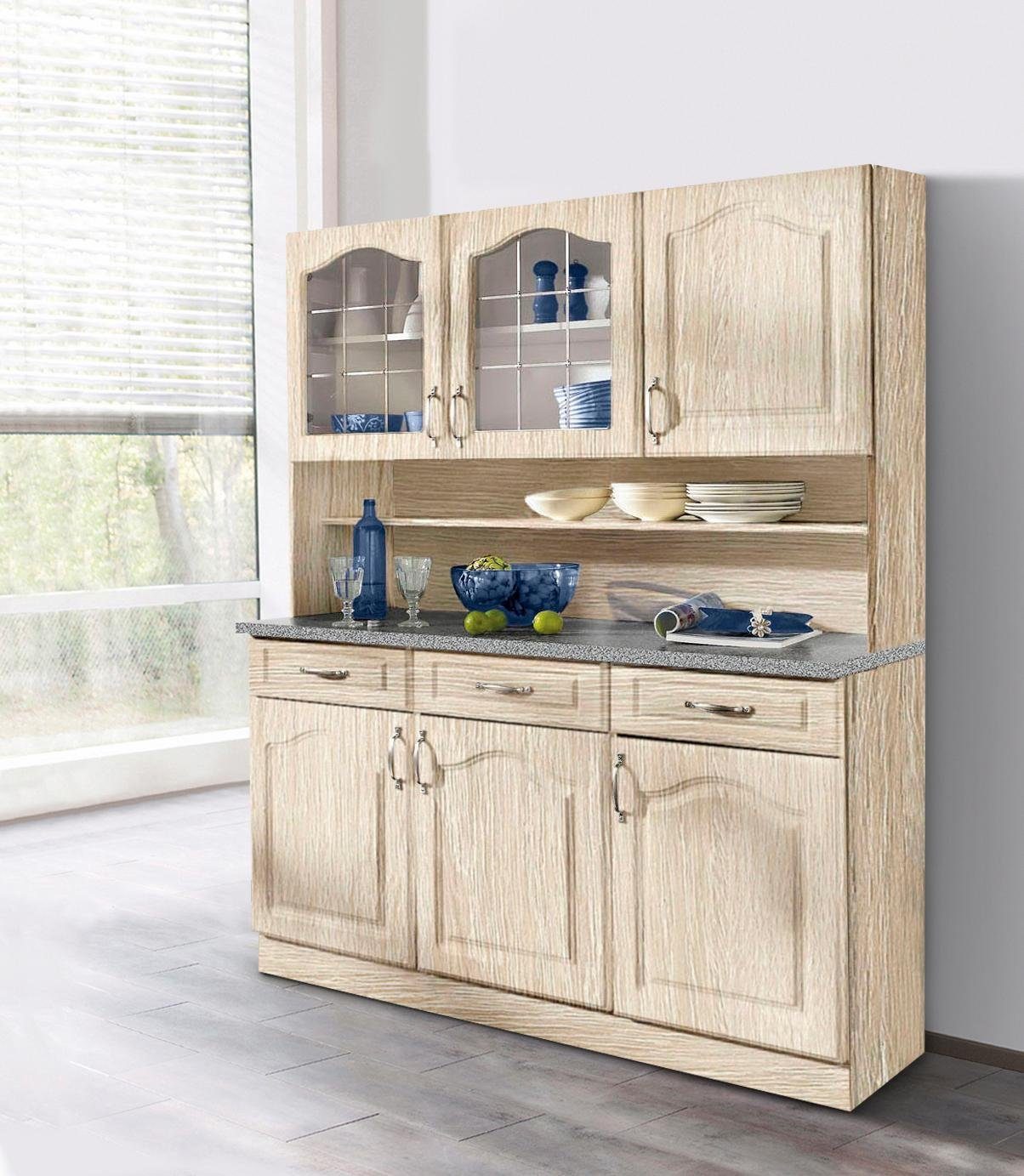 wiho Küchen Keukenbuffet Linz 120 cm breed, in landhuisstijl