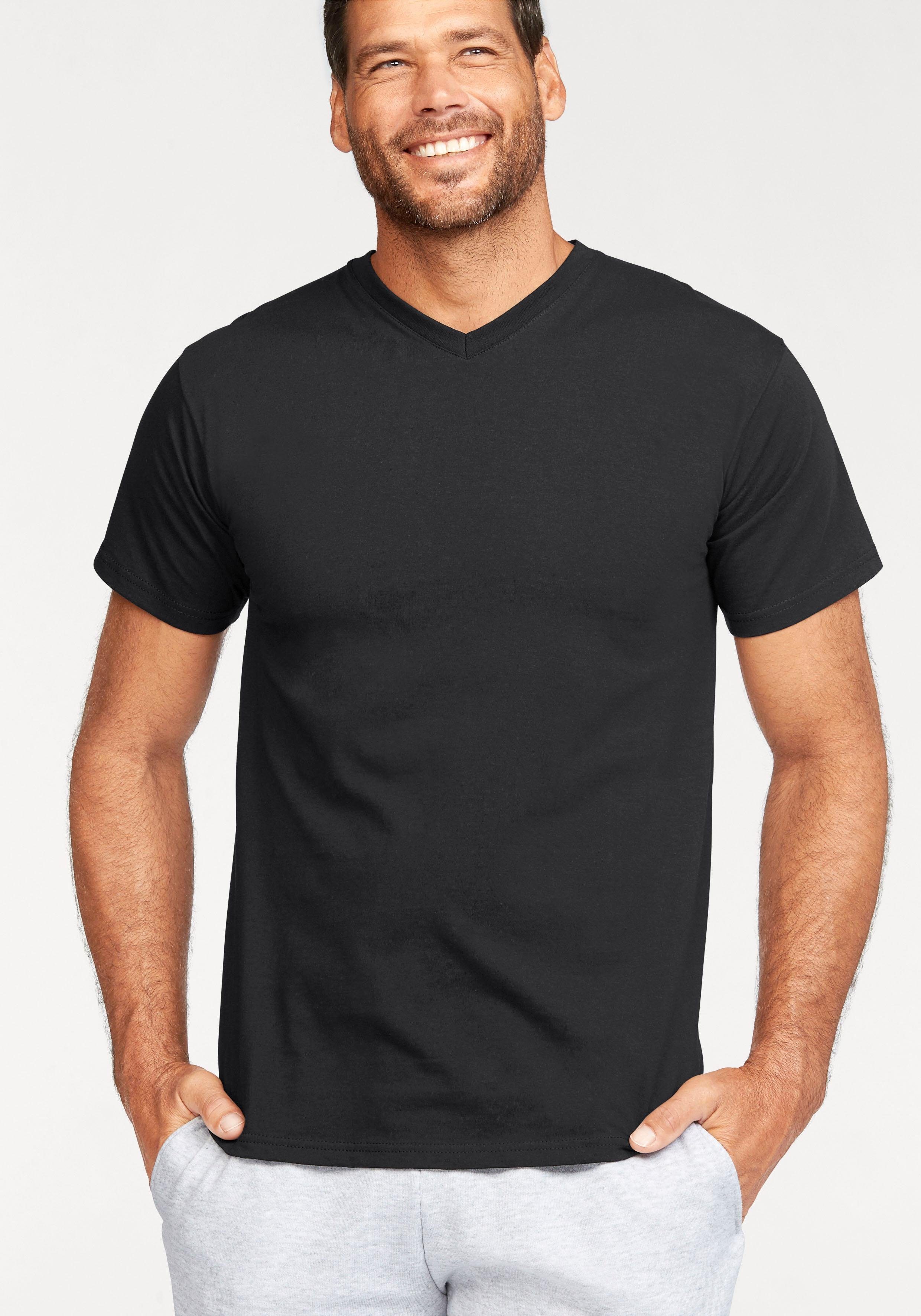 Fruit of the Loom T-shirt met v-hals (set, 2-delig)