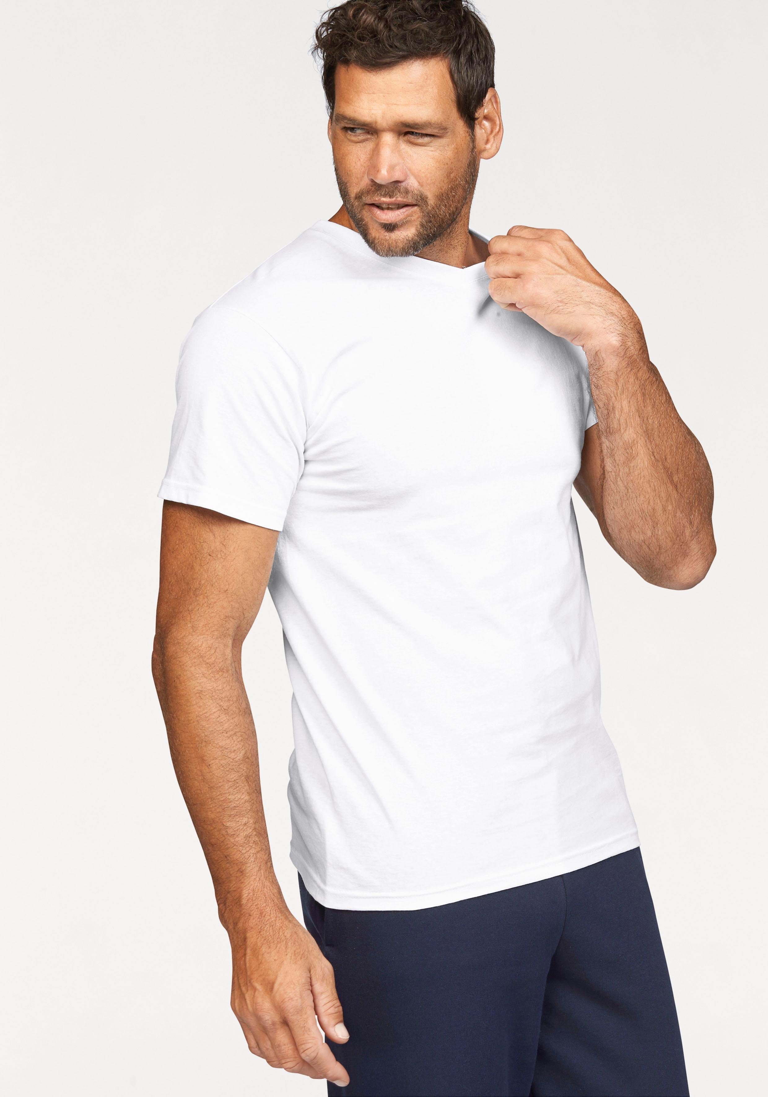Fruit of the Loom T-shirt met v-hals (set, 2-delig)
