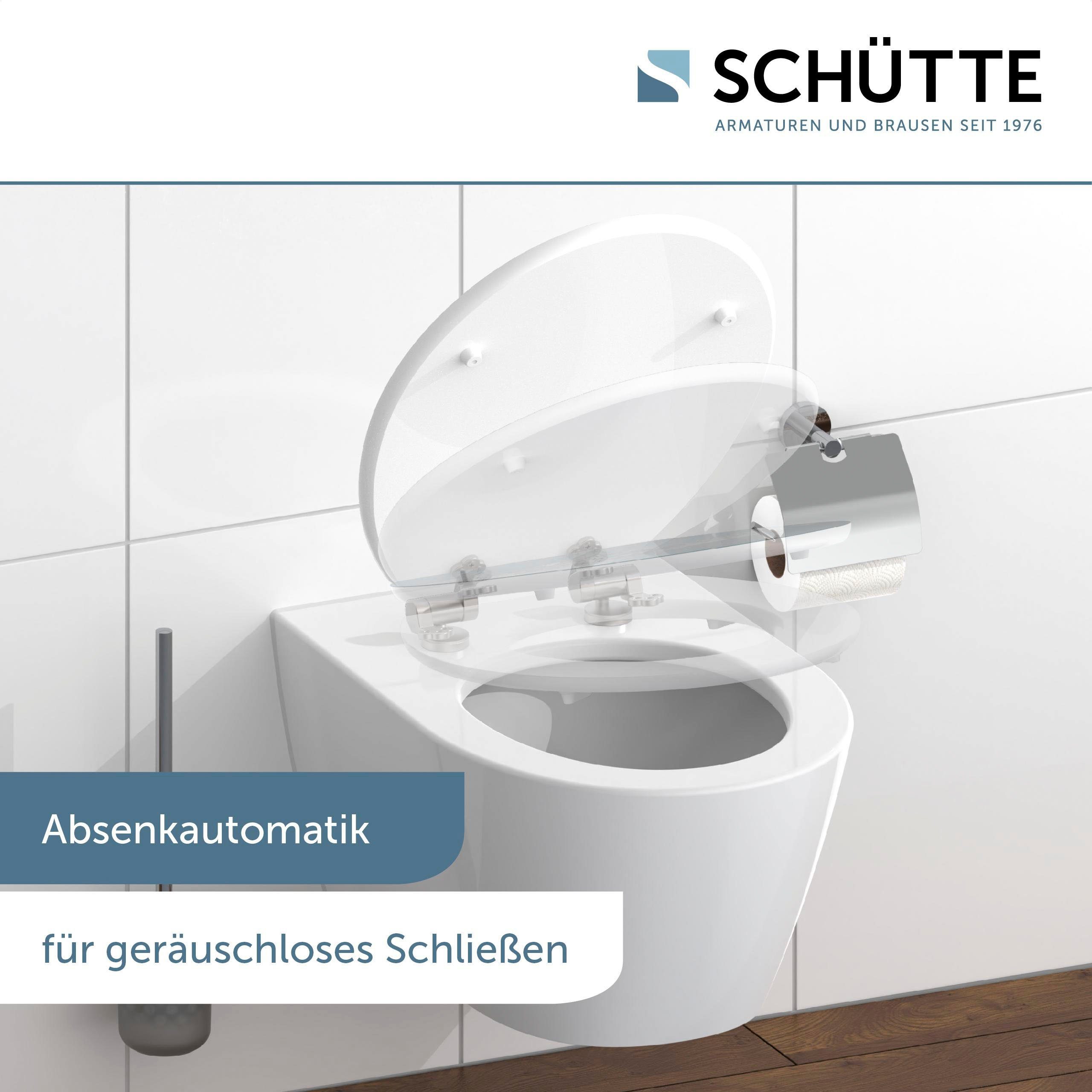 Schütte Toiletzitting Water Drop High gloss met houten mdf-kern, met softclosemechanisme