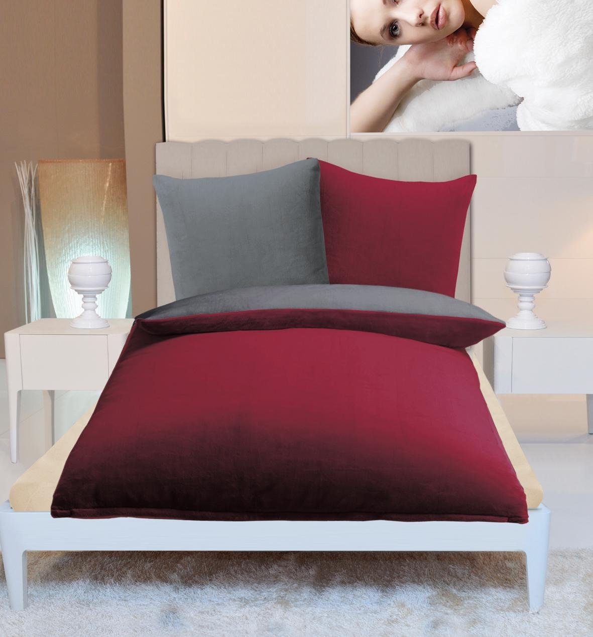 Gözze Tweezijdig te gebruiken overtrekset Superpluis in mt. 135x200 of 155x220 cm Fleece behaaglijk warm in de winter, dekbedovertrek met