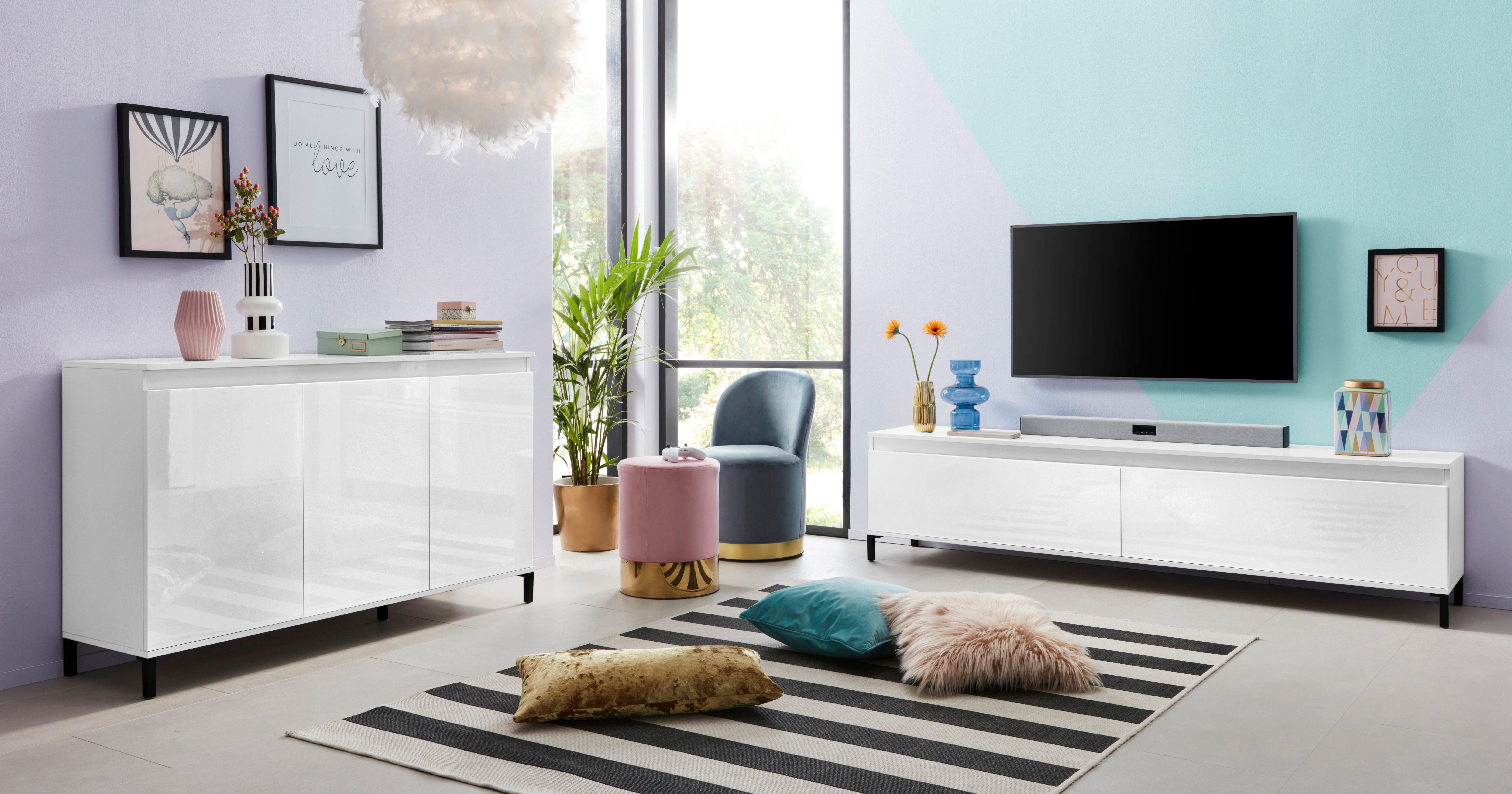 INOSIGN Tv-meubel Genio Breedte 200 cm, met omkeerbare strook