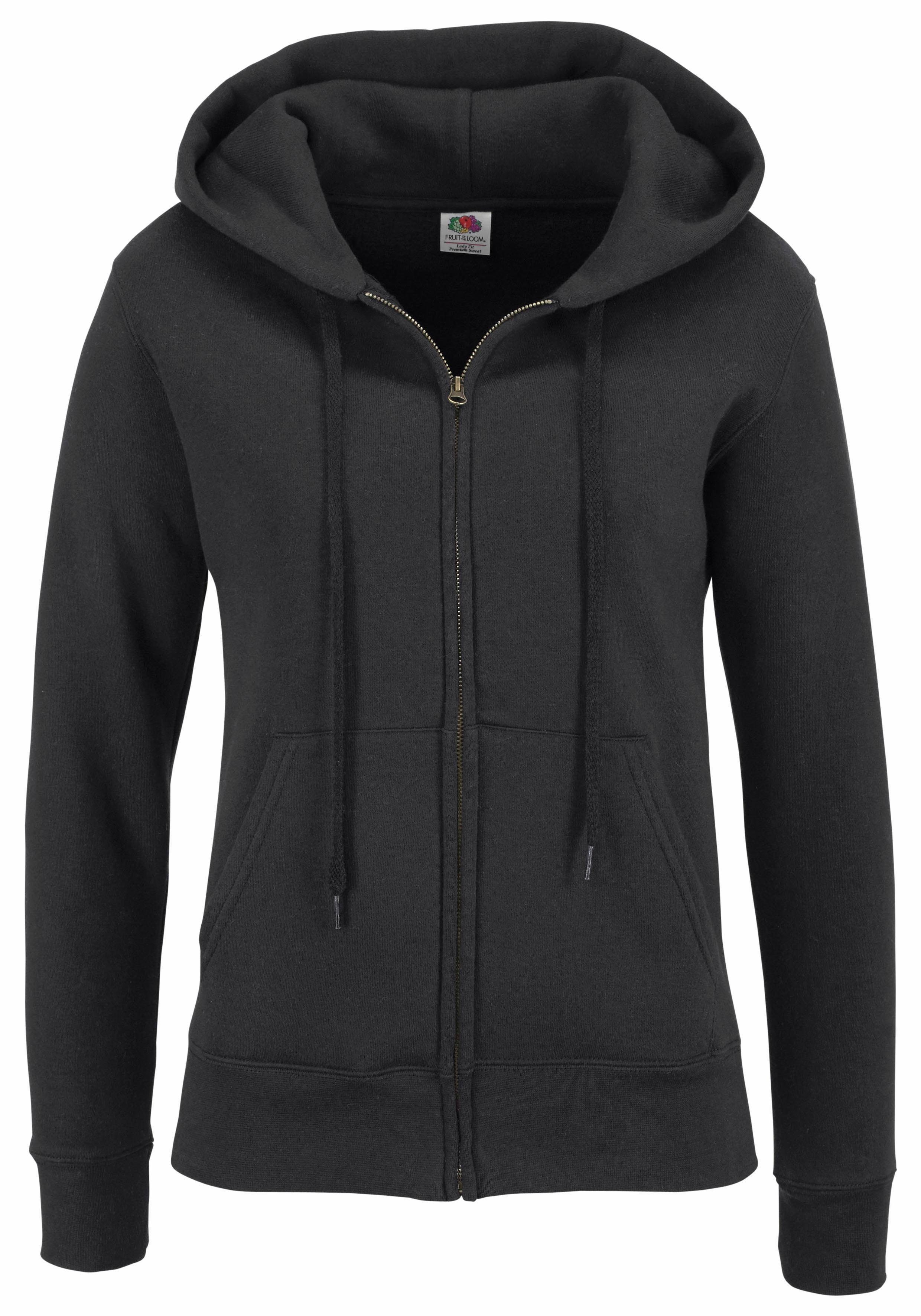 Fruit of the Loom Hoodie Lady-Fit Premium hooded Sweat Jacket
