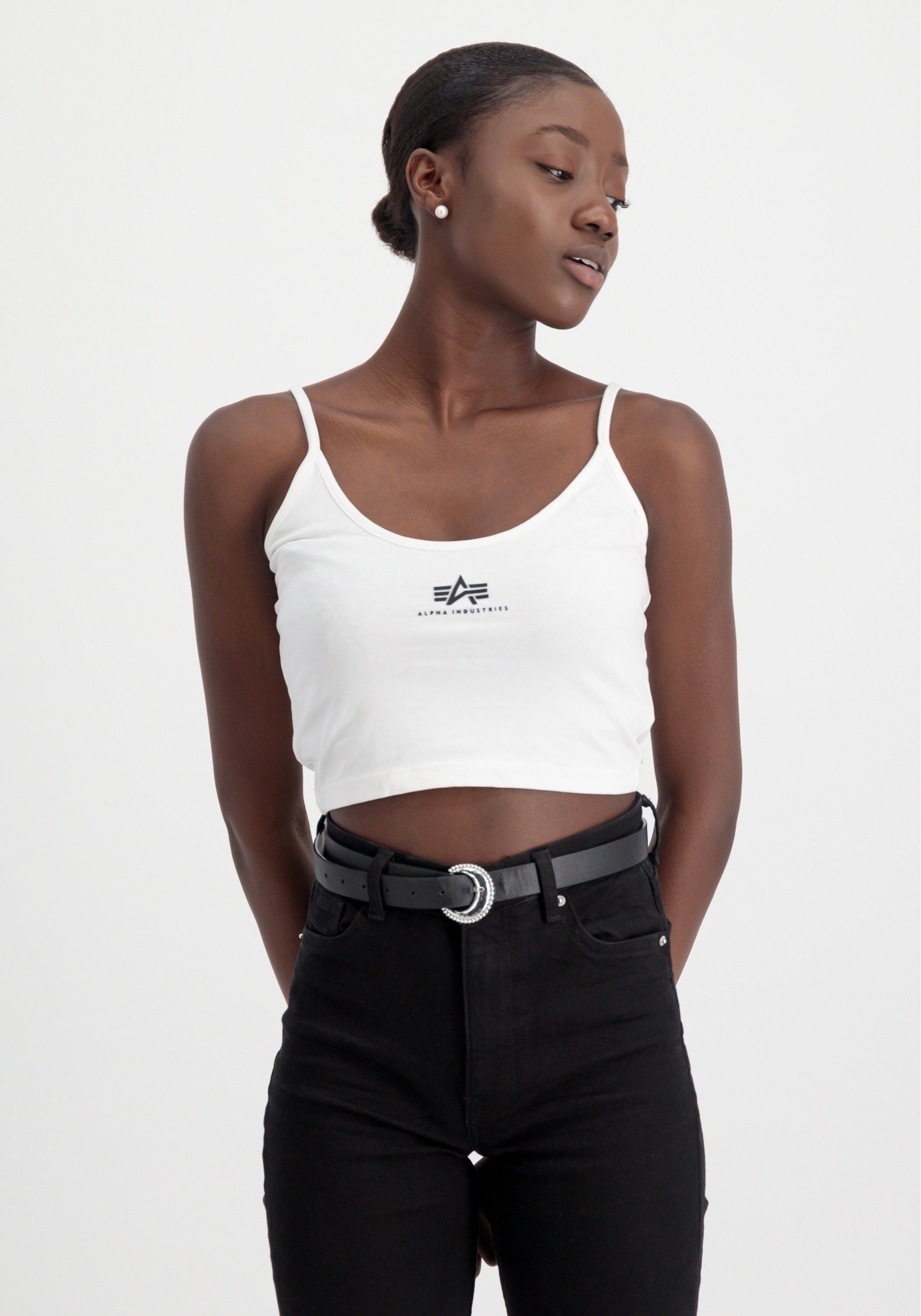 Alpha Industries Muscle-shirt Alpha Industries Women - Tanks Basic Crop-Top SL Women