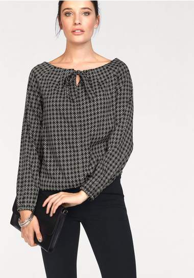 BRUNO BANANI Blouse met kraagstrik in set van 2 BRUNO BANANI Blouse met kraagstrik in set van 2