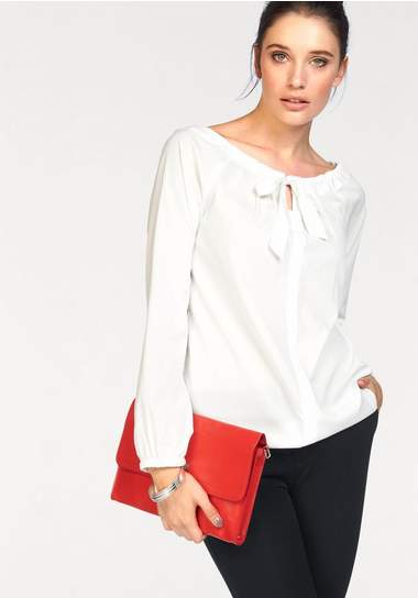 BRUNO BANANI Blouse met kraagstrik in set van 2 BRUNO BANANI Blouse met kraagstrik in set van 2