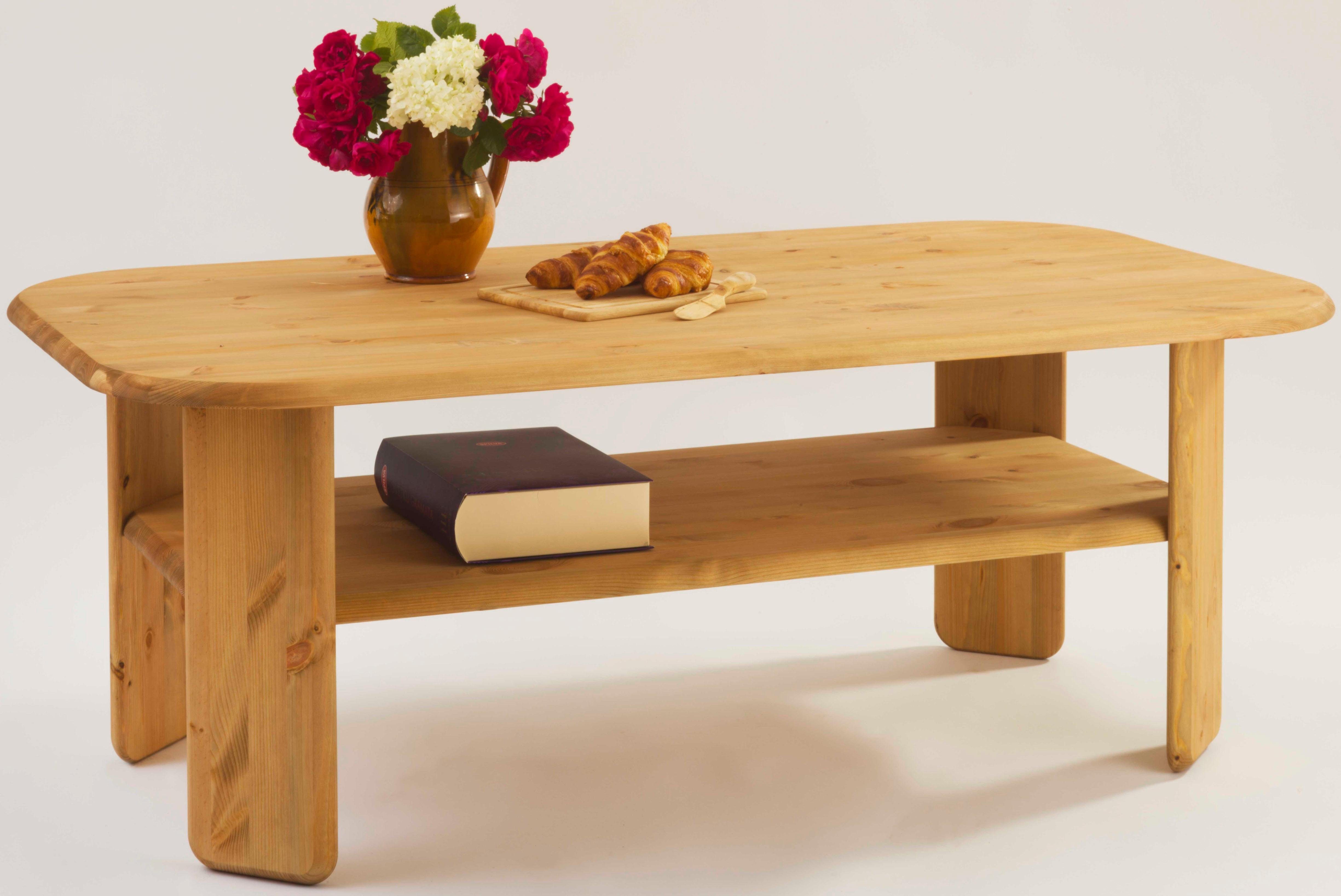 Home affaire Salontafel Jayden 1 Breedte 139 cm, van massief grenenhout salontafels beige