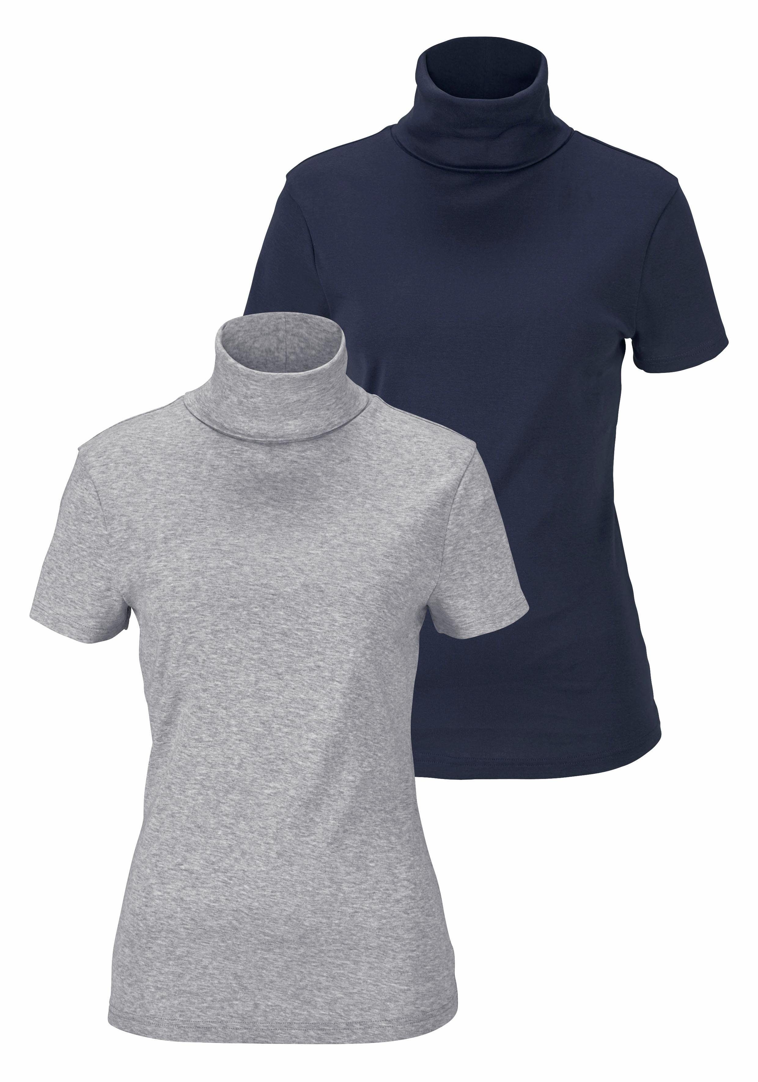 Flashlights Colshirt strak gesneden, van elastisch materiaal, in 2-pack (2-delig, Set van 2)