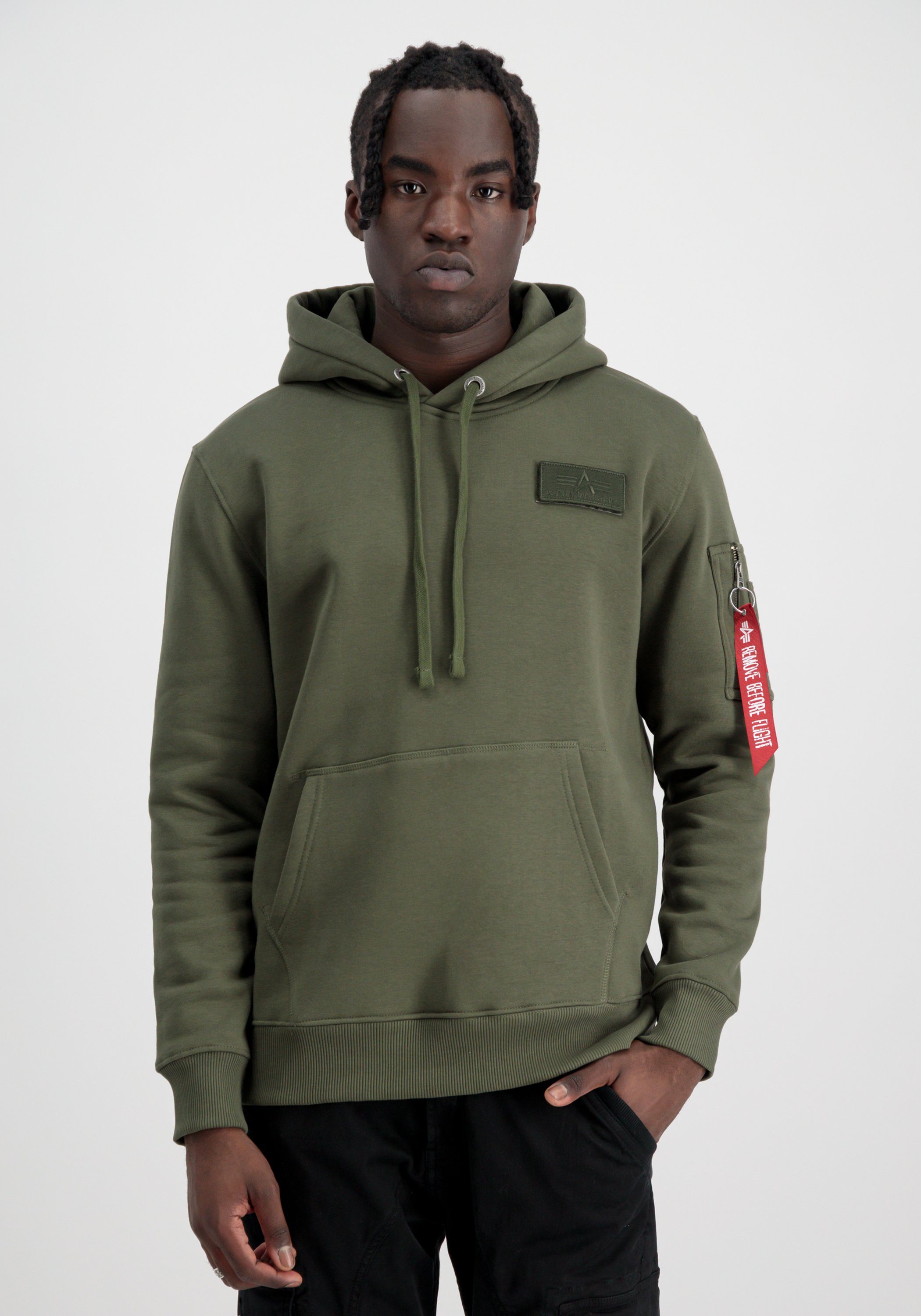 Alpha Industries Hoodie Alpha Industries Men - Hoodies Red Stripe Hoodie