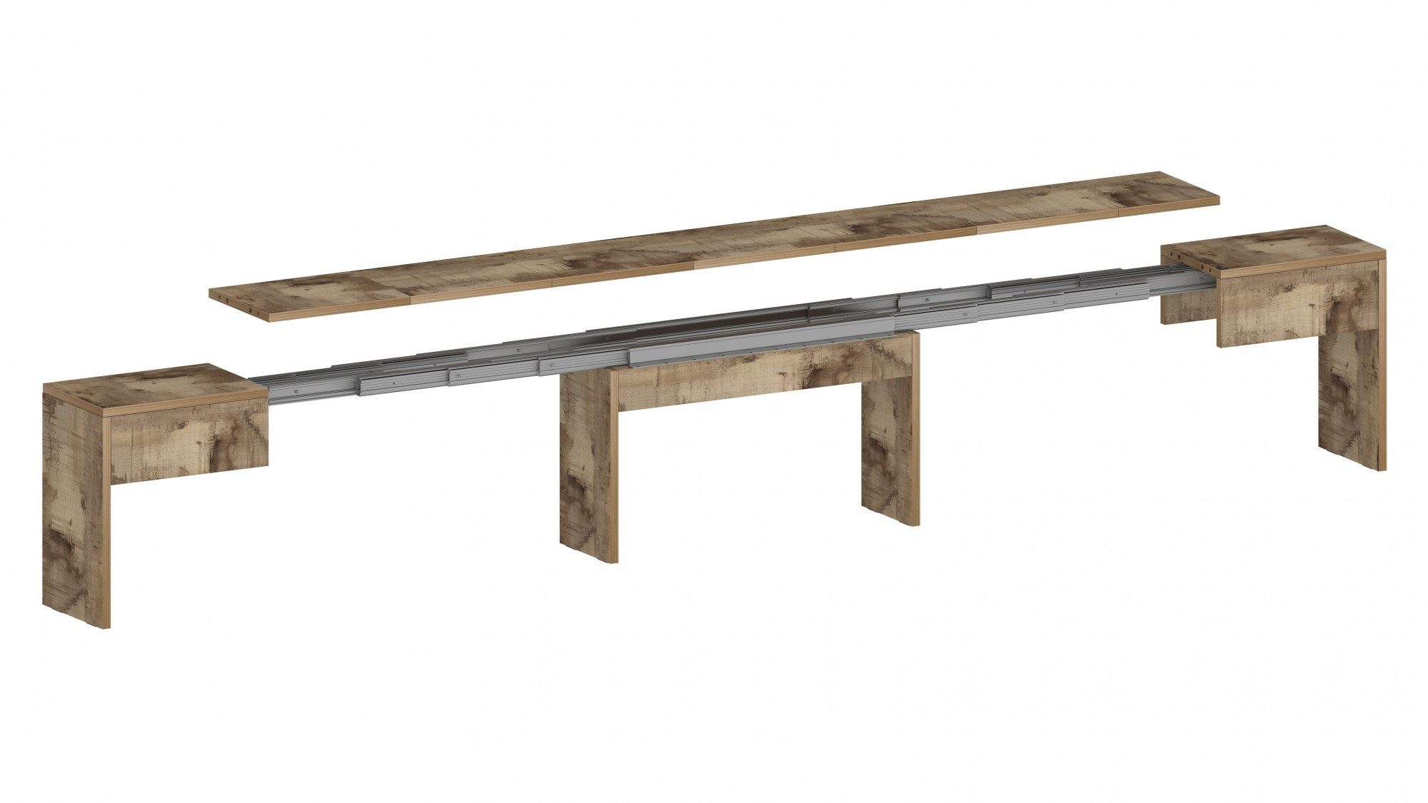 INOSIGN Zithoek Praktika Uitschuifbaar tot 290 cm per bank (voordeelset, 2-delig)
