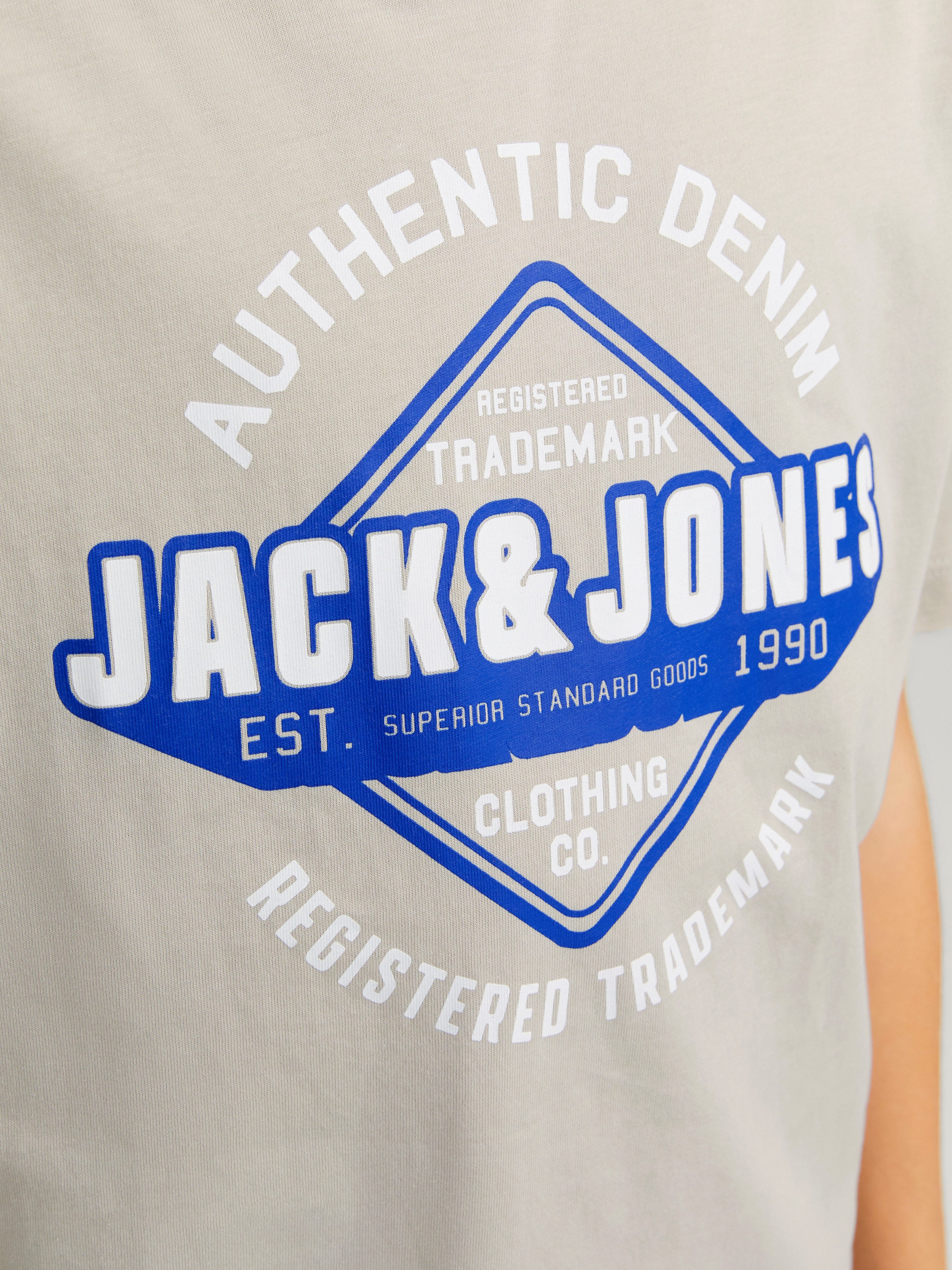 Jack & Jones Junior Shirt met ronde hals JJELOGO TEE SS O-NECK 2 COL S NOOS JNR