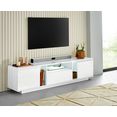 tecnos tv-meubel elegant breedte ca. 180 cm wit