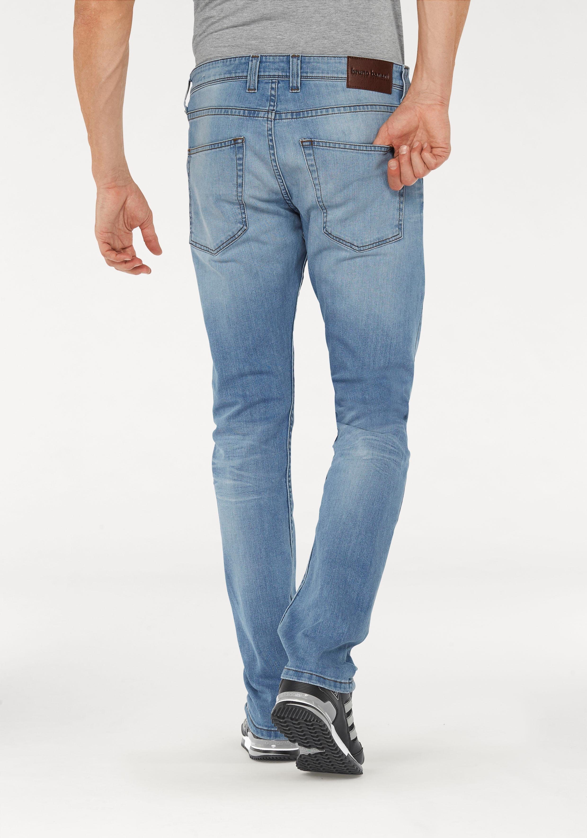 Bruno Banani Slim fit jeans Jimmy (stretch) smalle pijp, lage taillehoogte, met knoopsluiting