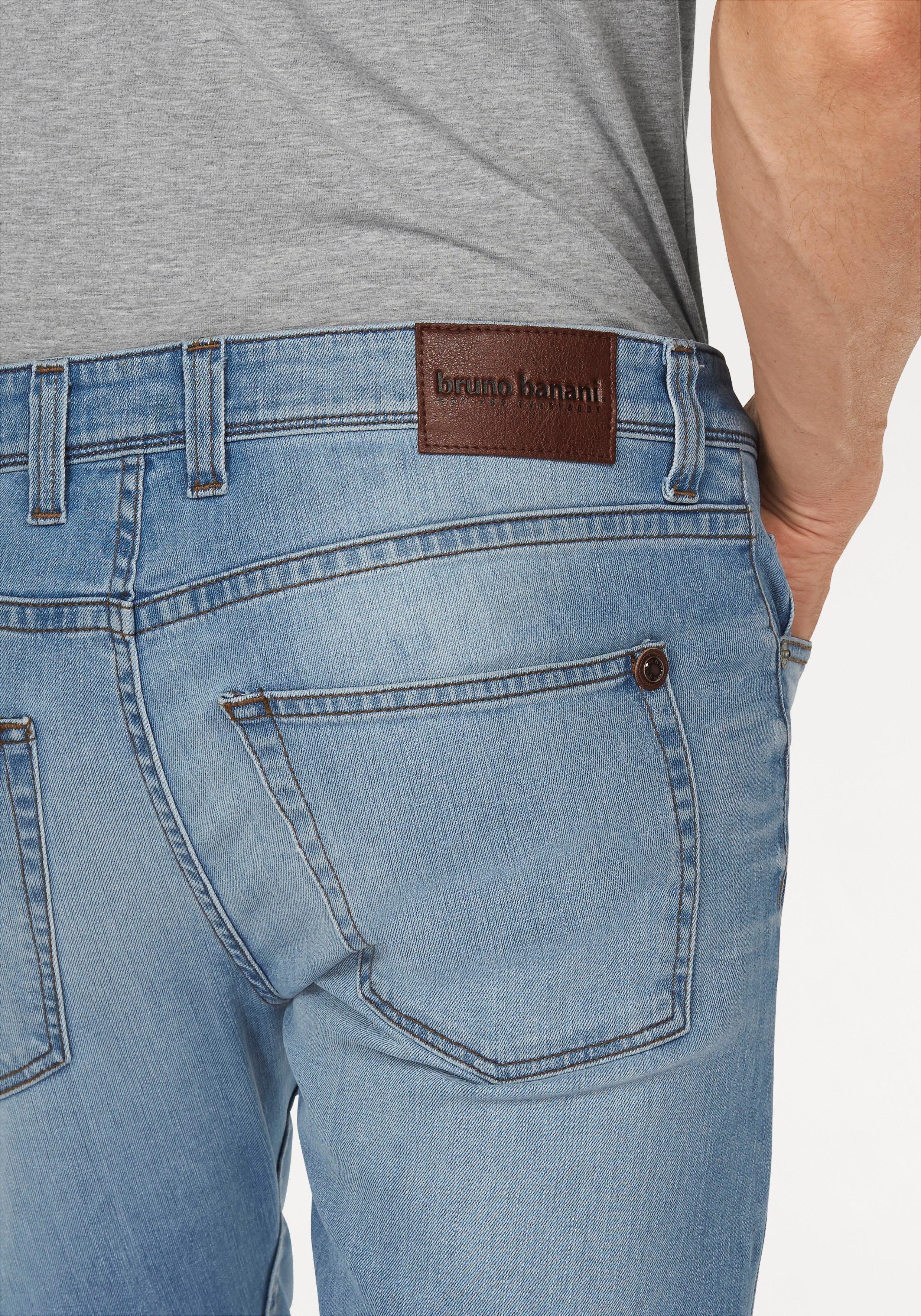 Bruno Banani Slim fit jeans Jimmy (stretch) smalle pijp, lage taillehoogte, met knoopsluiting